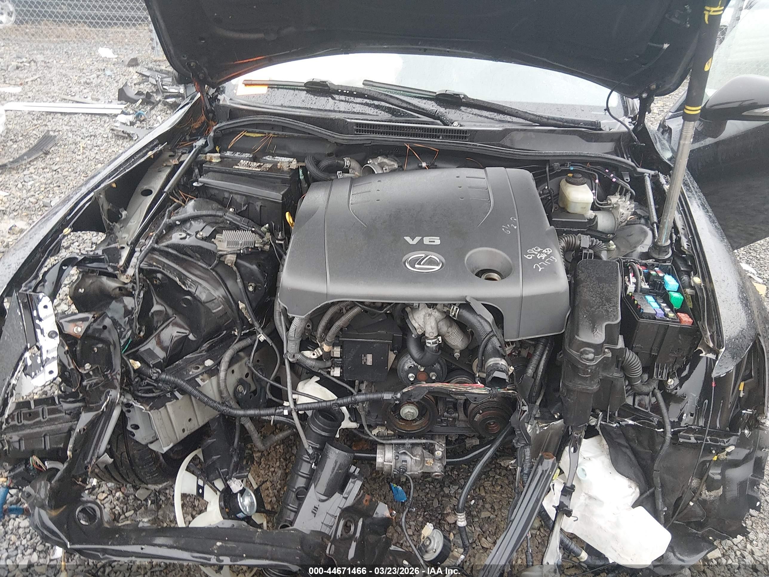 2012 Lexus Is 250c   Black vin: JTHFF2C20C2525147