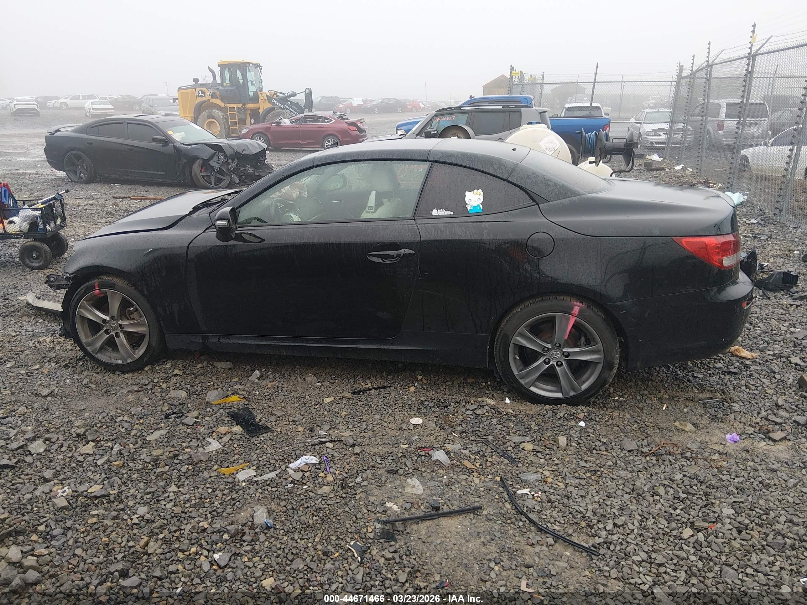 2012 Lexus Is 250c   Black vin: JTHFF2C20C2525147
