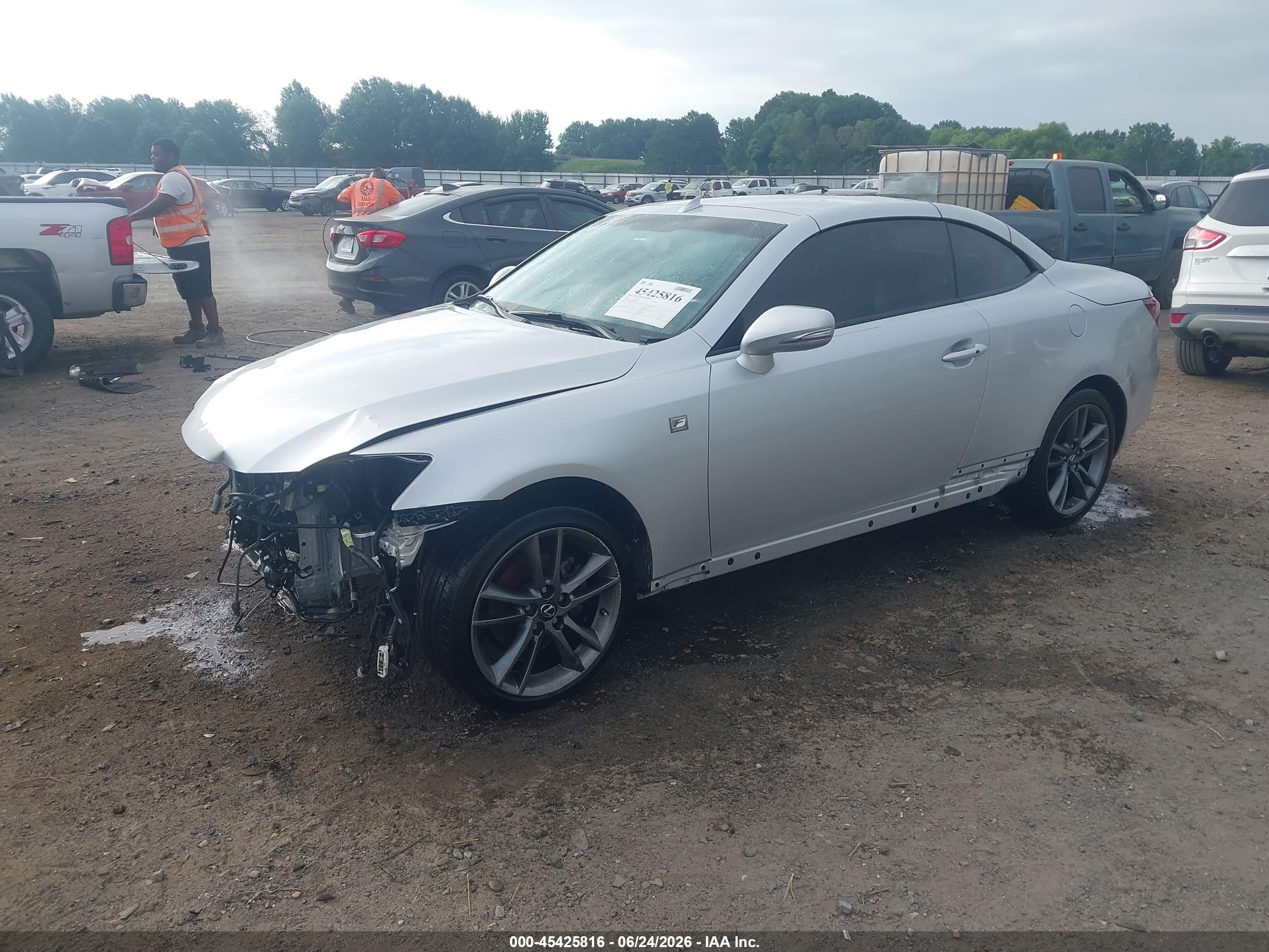 2014 Lexus Is 250c   Silver vin: JTHFF2C20E2529816