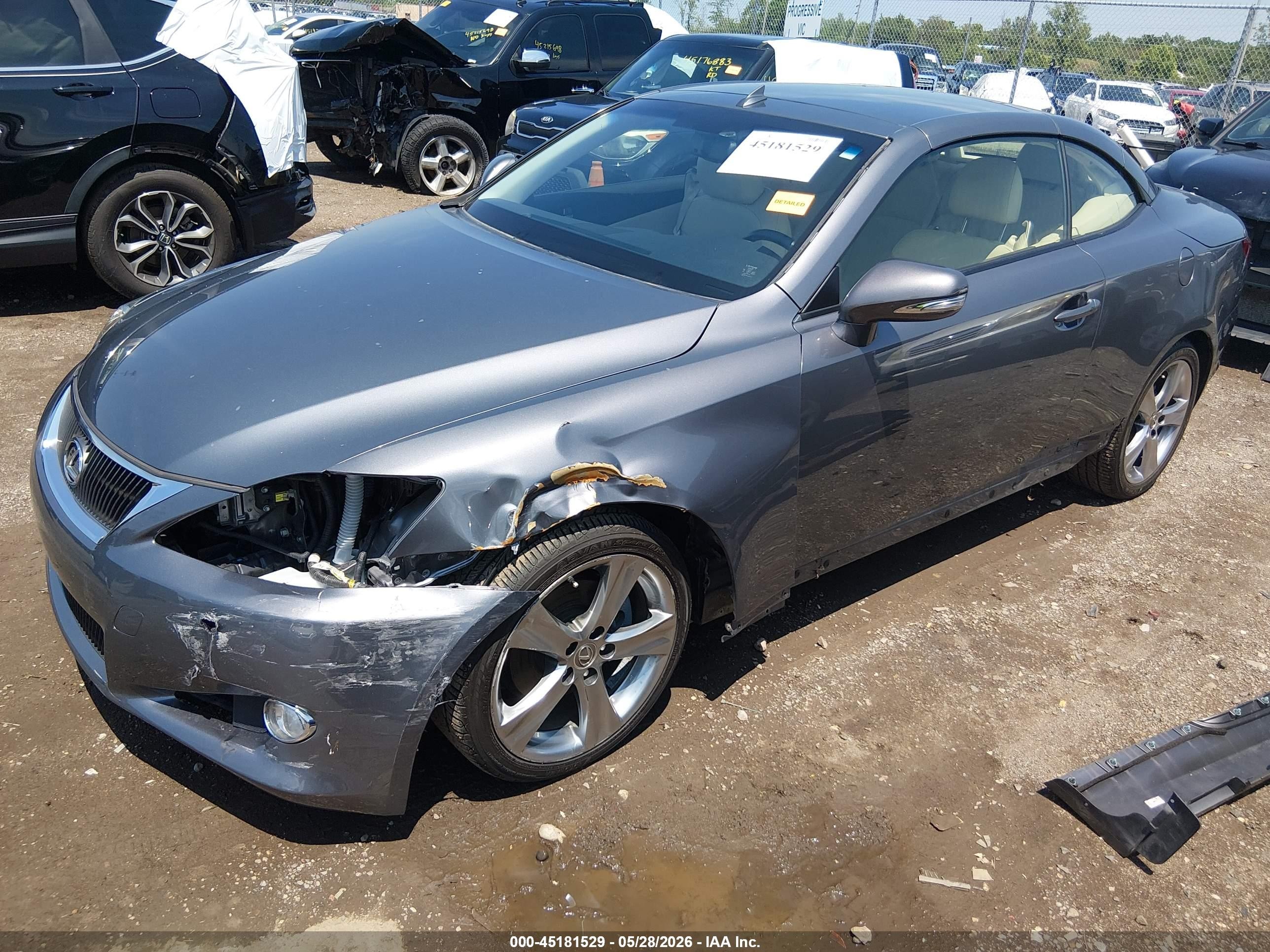 2015 Lexus Is 250c   Gray vin: JTHFF2C21F2532807