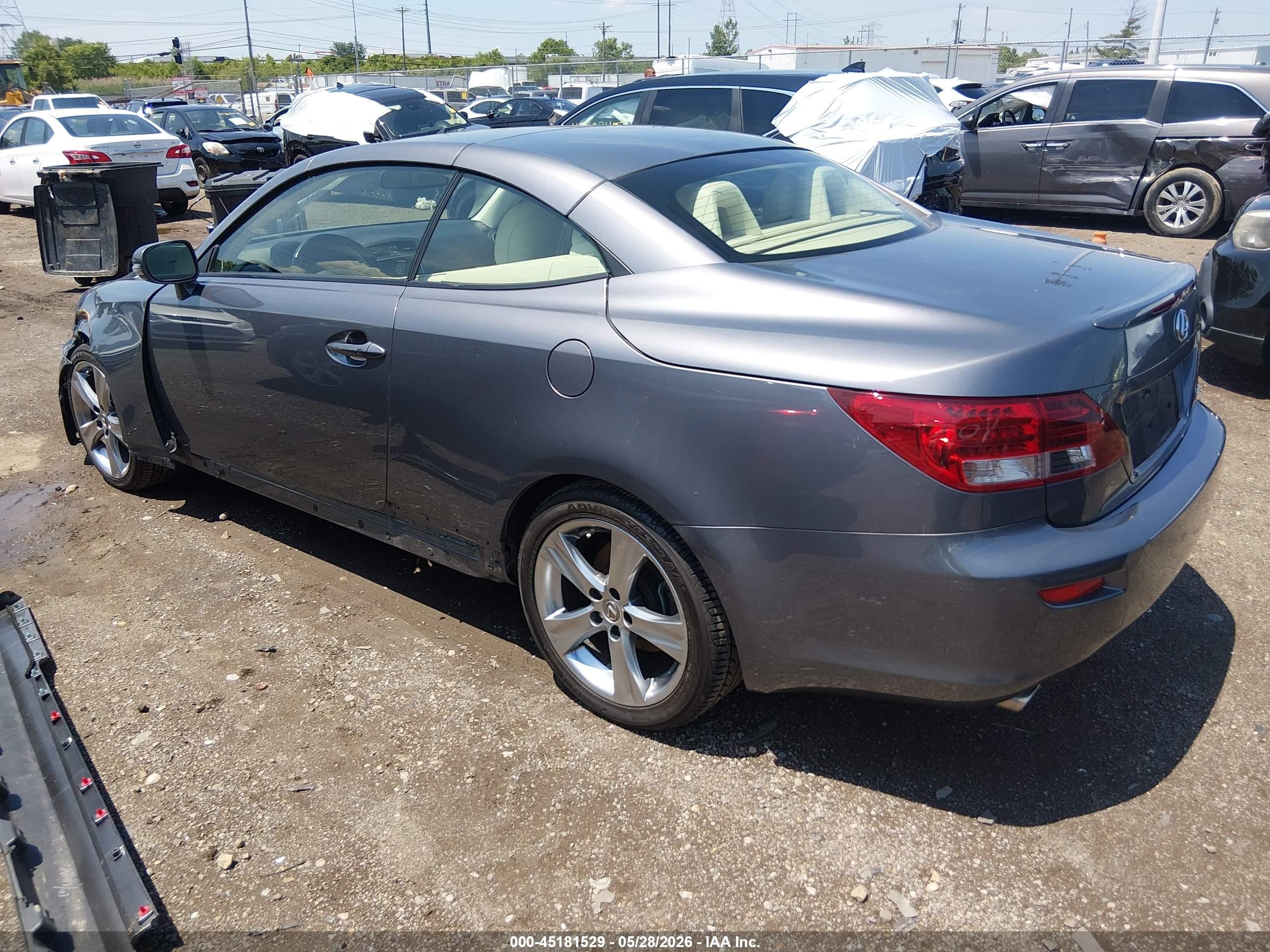 2015 Lexus Is 250c   Gray vin: JTHFF2C21F2532807