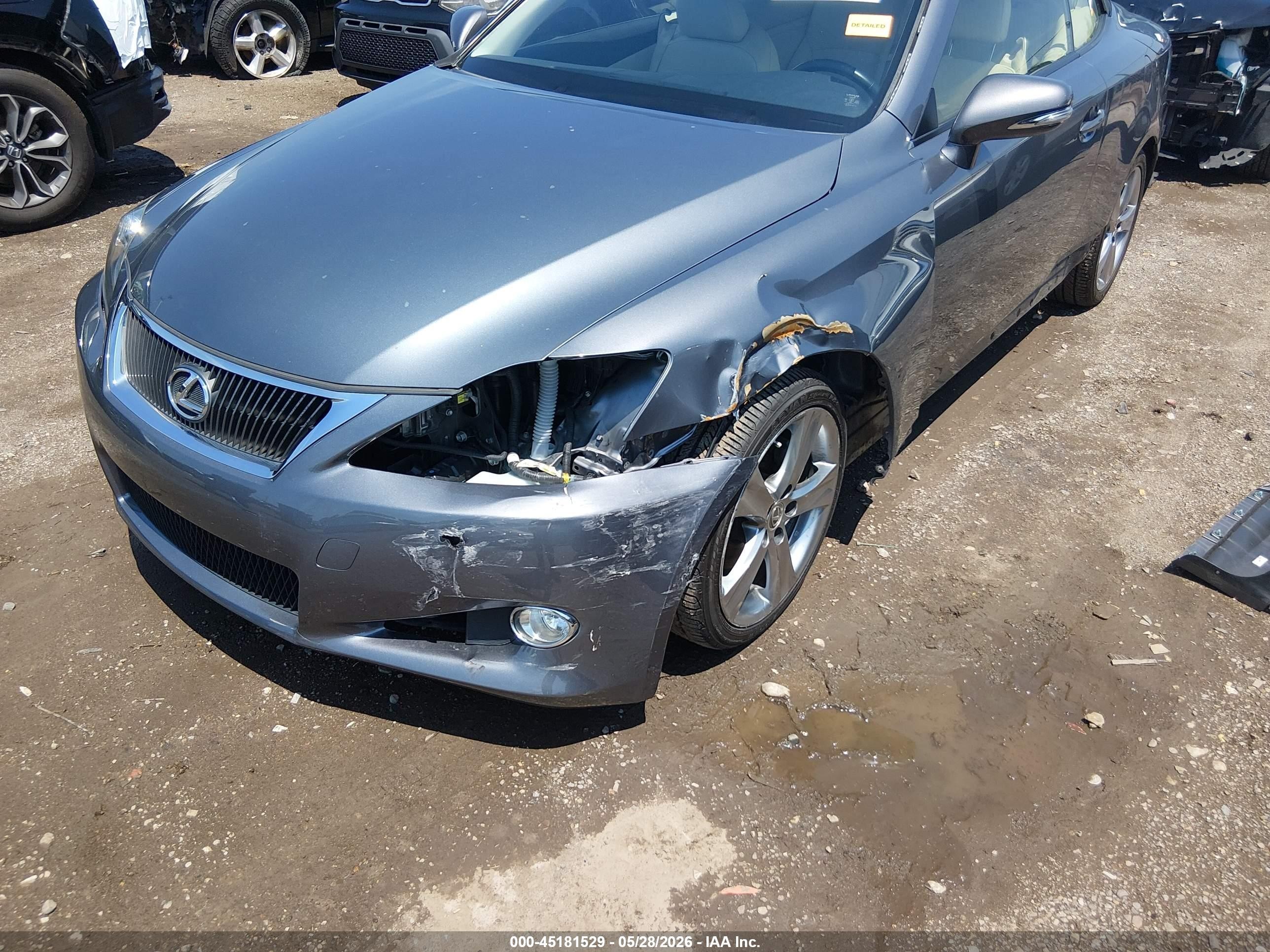 2015 Lexus Is 250c   Gray vin: JTHFF2C21F2532807