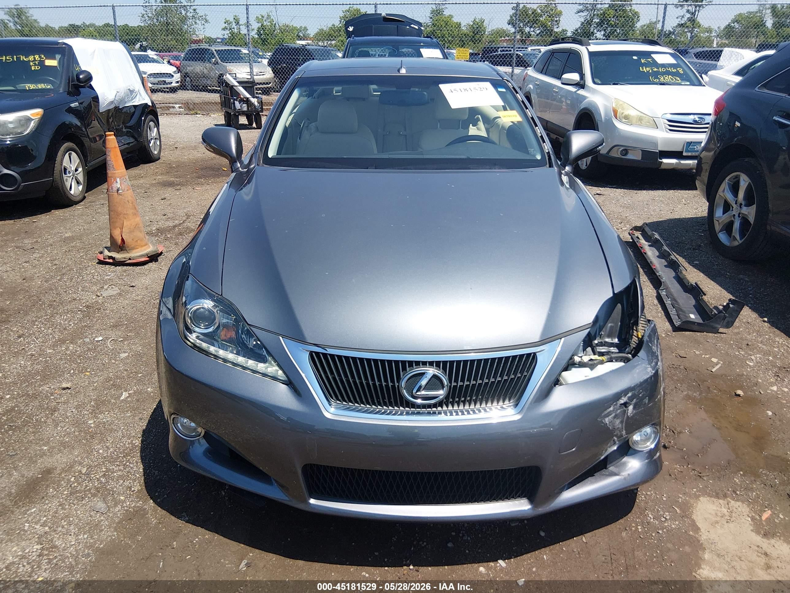 2015 Lexus Is 250c   Gray vin: JTHFF2C21F2532807