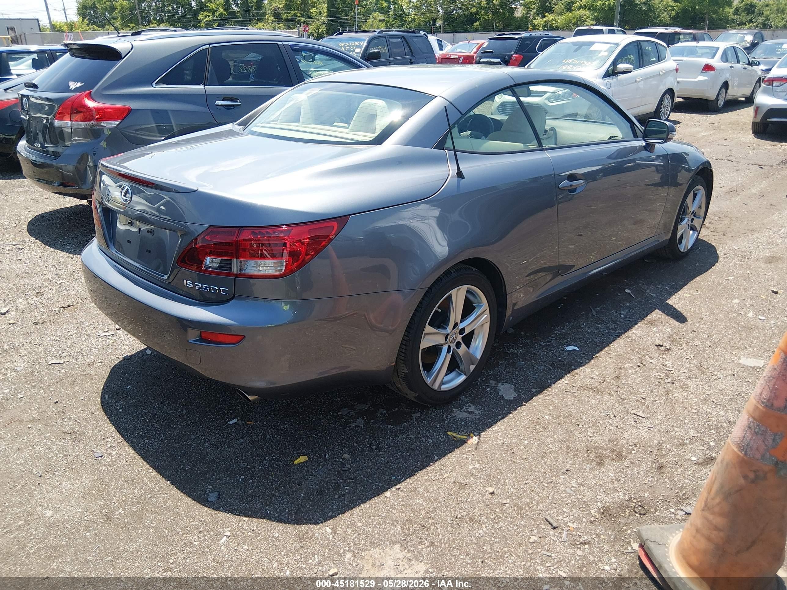 2015 Lexus Is 250c   Gray vin: JTHFF2C21F2532807