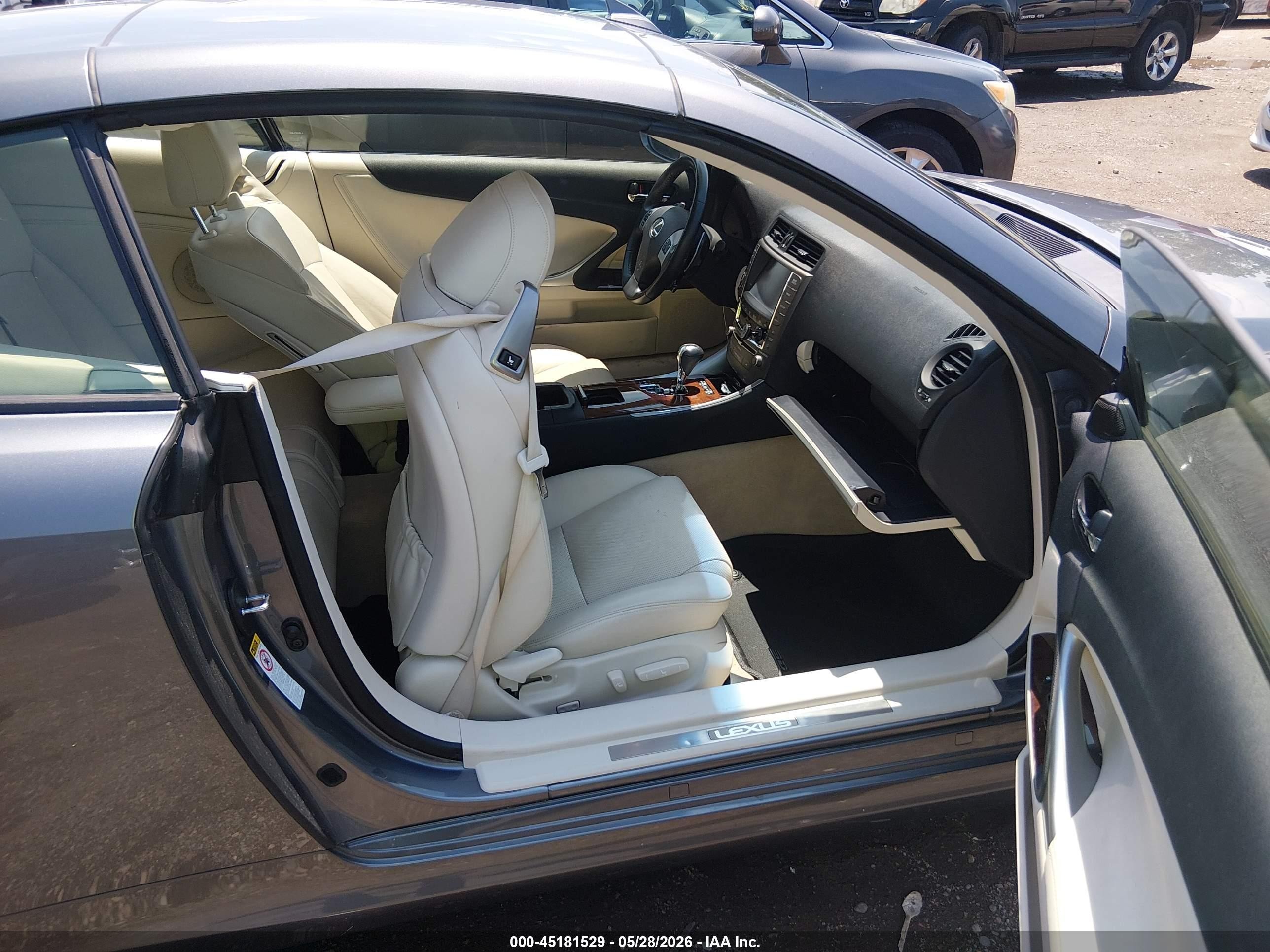 2015 Lexus Is 250c   Gray vin: JTHFF2C21F2532807