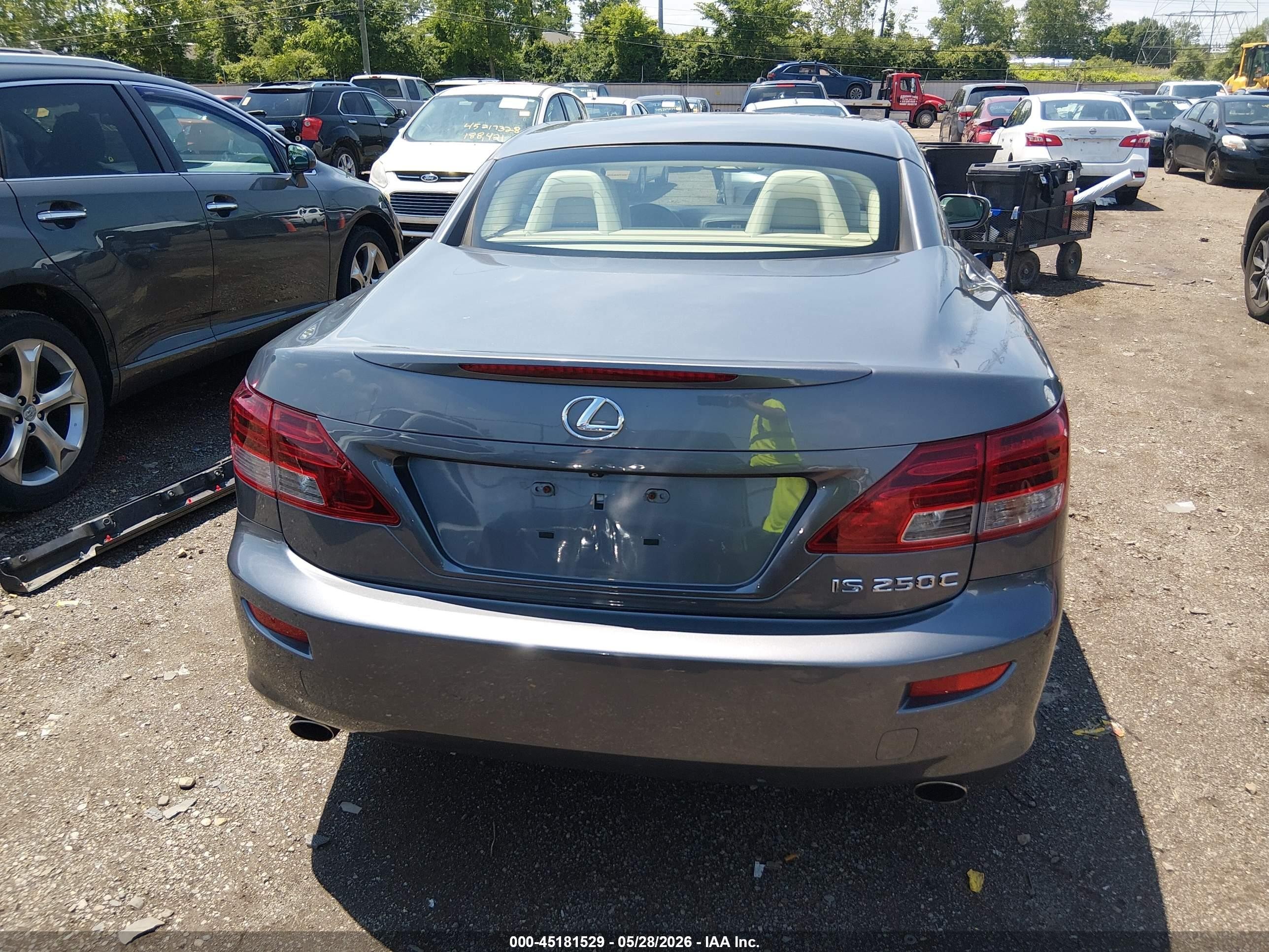 2015 Lexus Is 250c   Gray vin: JTHFF2C21F2532807