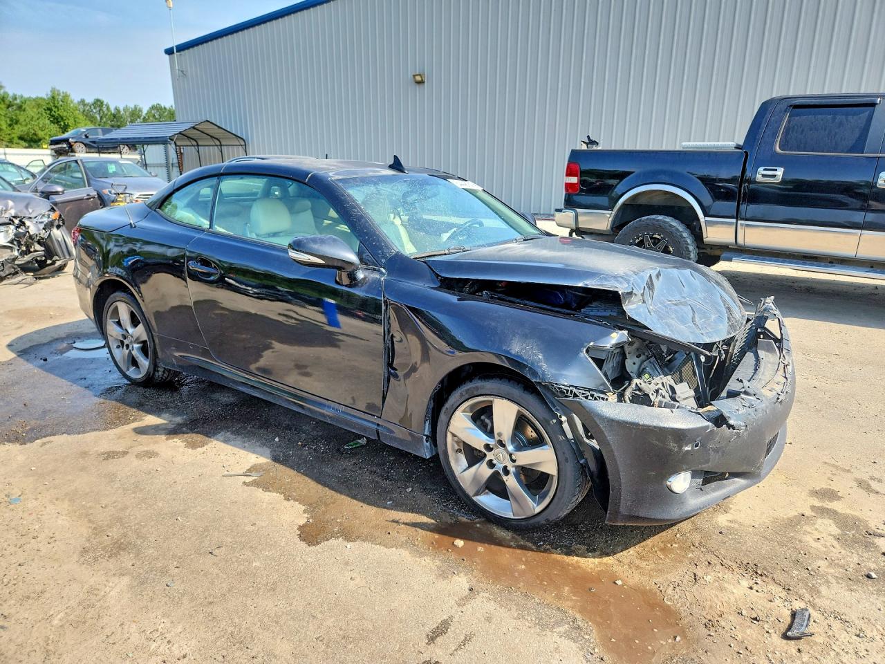 2010 Lexus Is 250c Base Black vin: JTHFF2C22A2506080