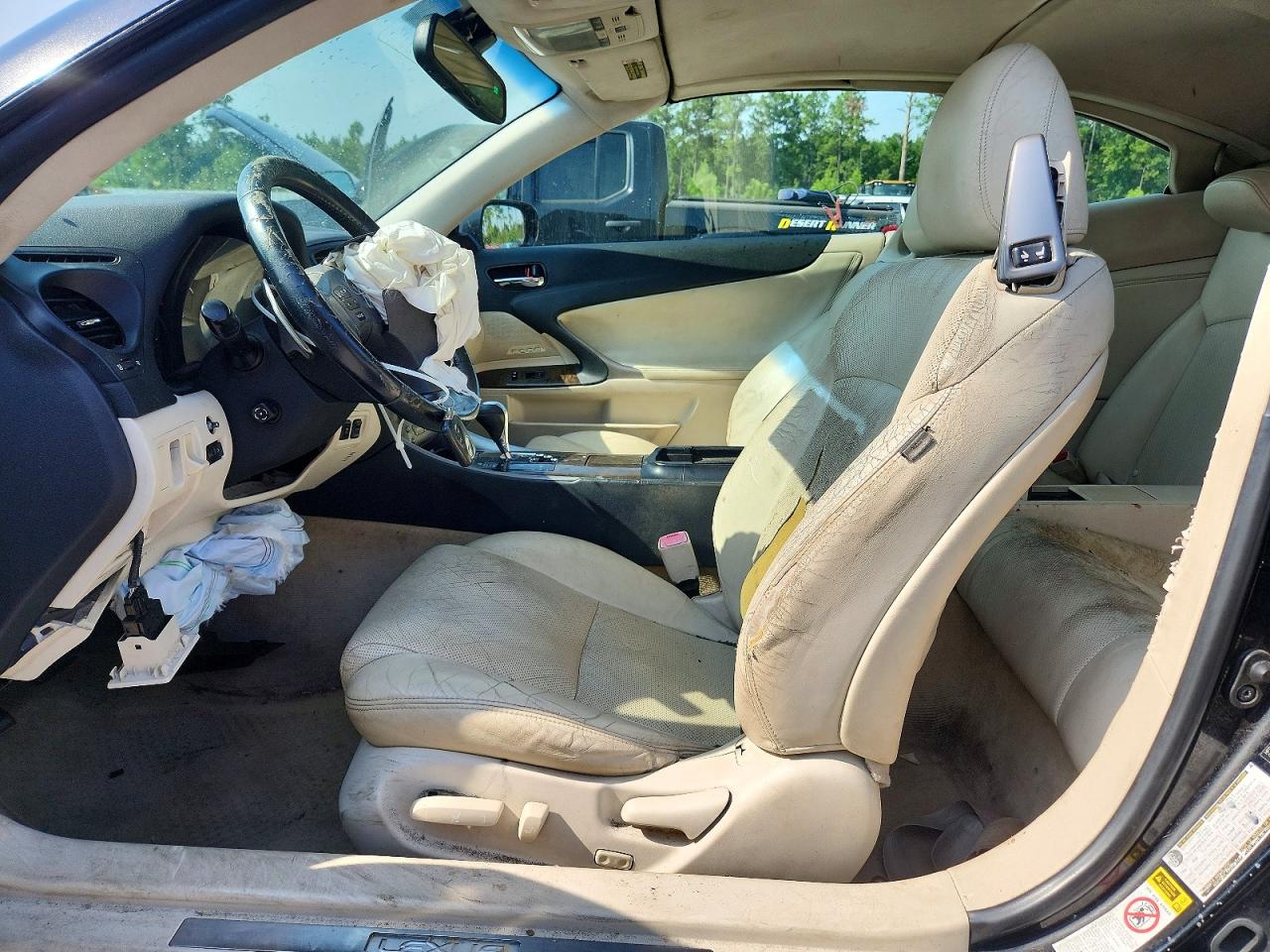 2010 Lexus Is 250c Base Black vin: JTHFF2C22A2506080