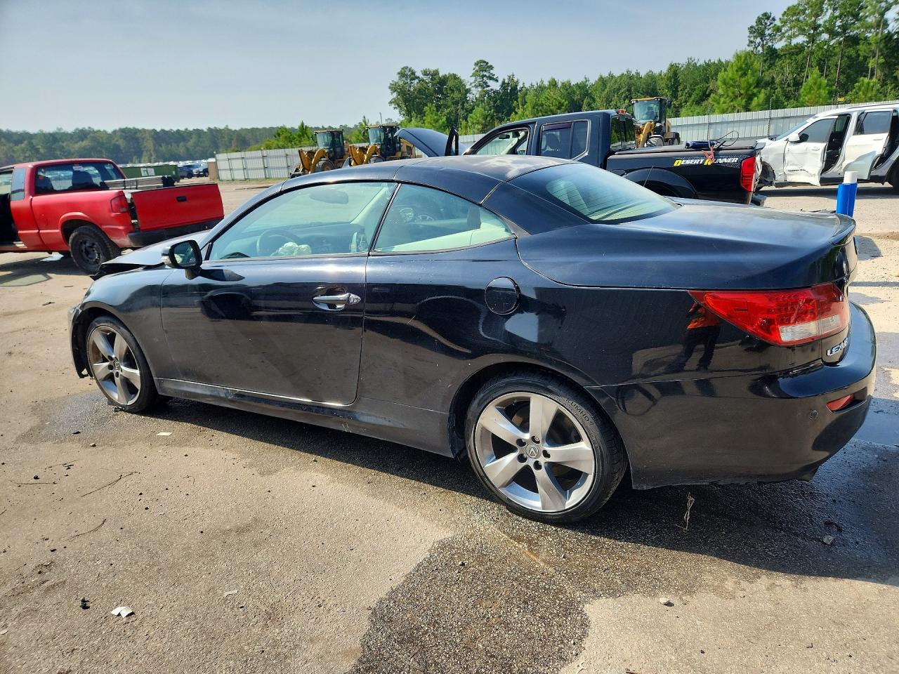 2010 Lexus Is 250c Base Black vin: JTHFF2C22A2506080