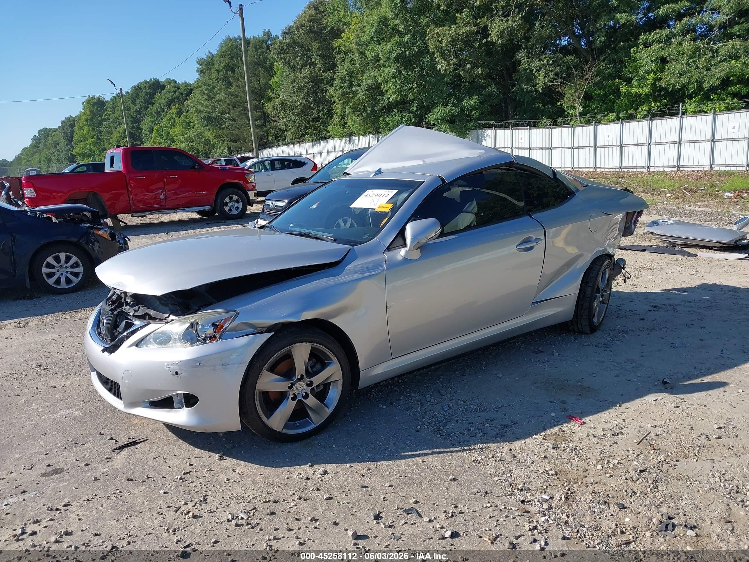 2010 Lexus Is 250c   Silver vin: JTHFF2C22A2510940