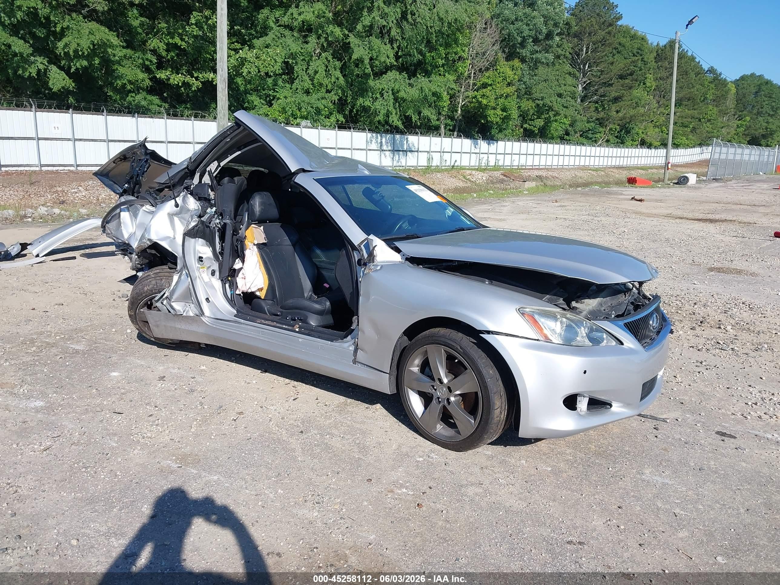 2010 Lexus Is 250c   Silver vin: JTHFF2C22A2510940