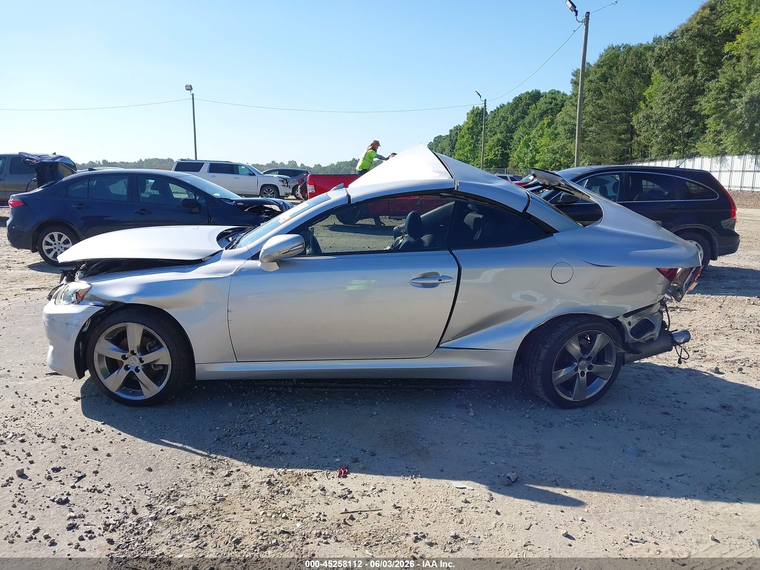2010 Lexus Is 250c   Silver vin: JTHFF2C22A2510940