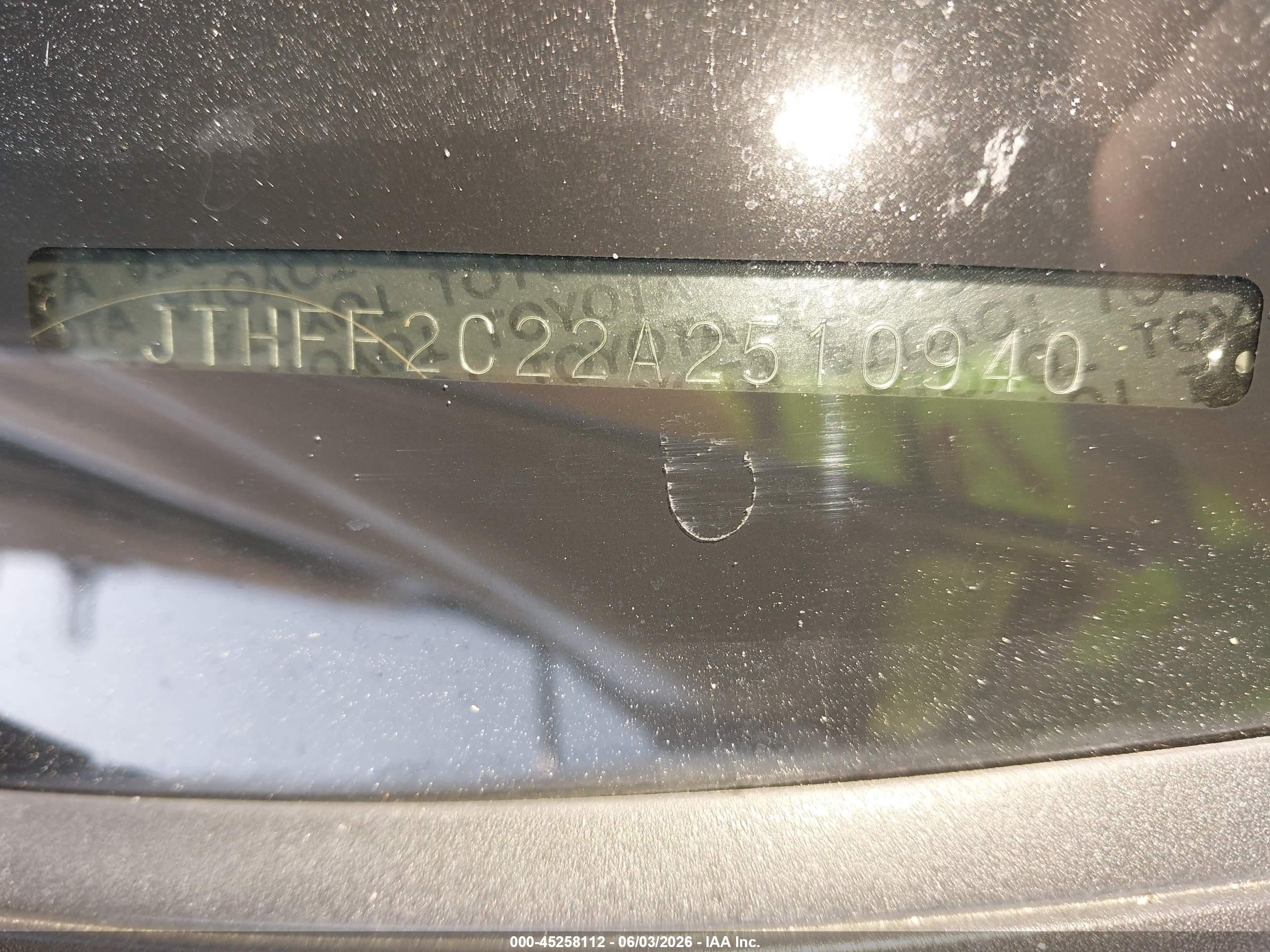 2010 Lexus Is 250c   Silver vin: JTHFF2C22A2510940
