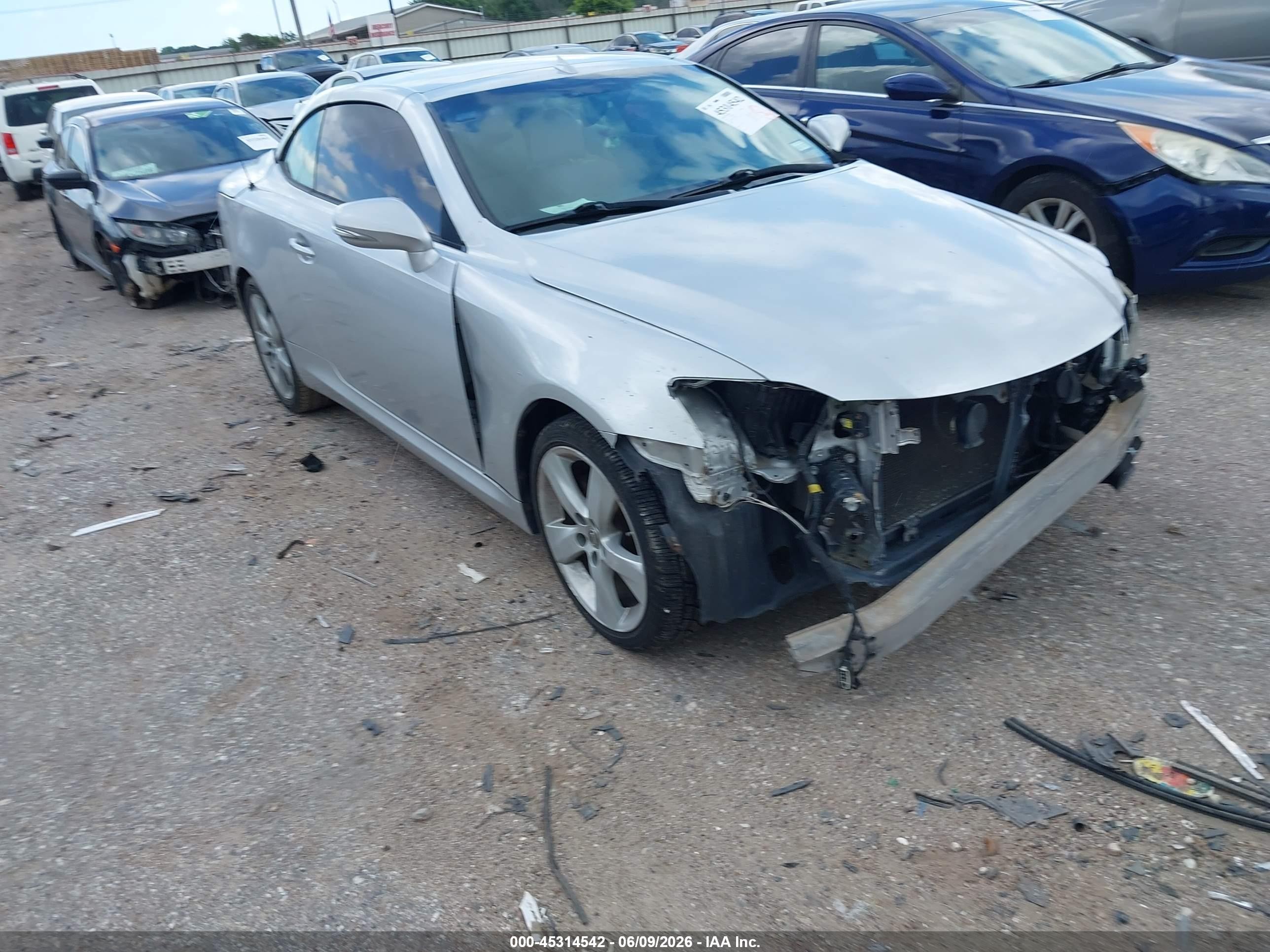 2010 Lexus Is 250c   Silver vin: JTHFF2C22A2513661