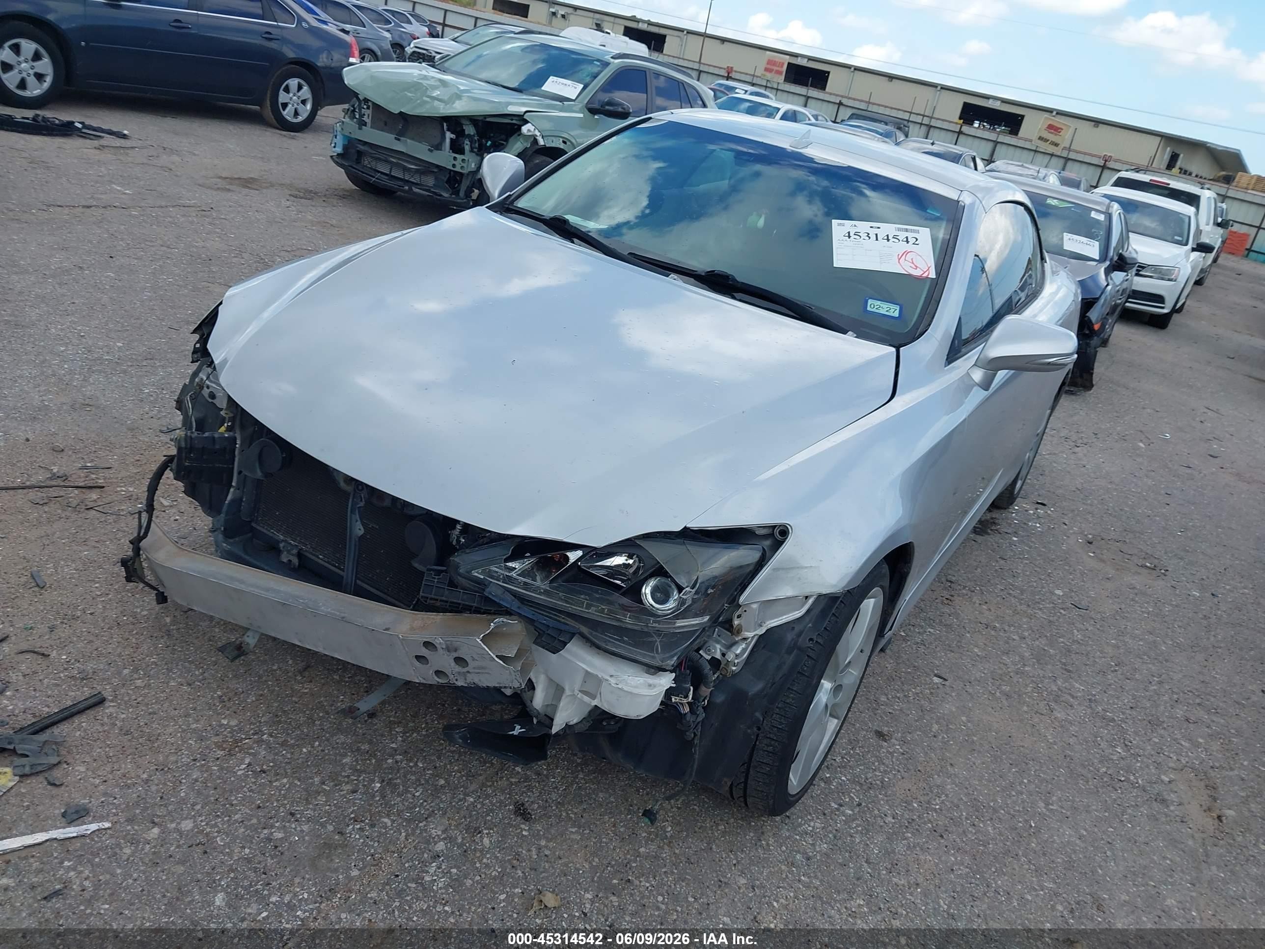 2010 Lexus Is 250c   Silver vin: JTHFF2C22A2513661