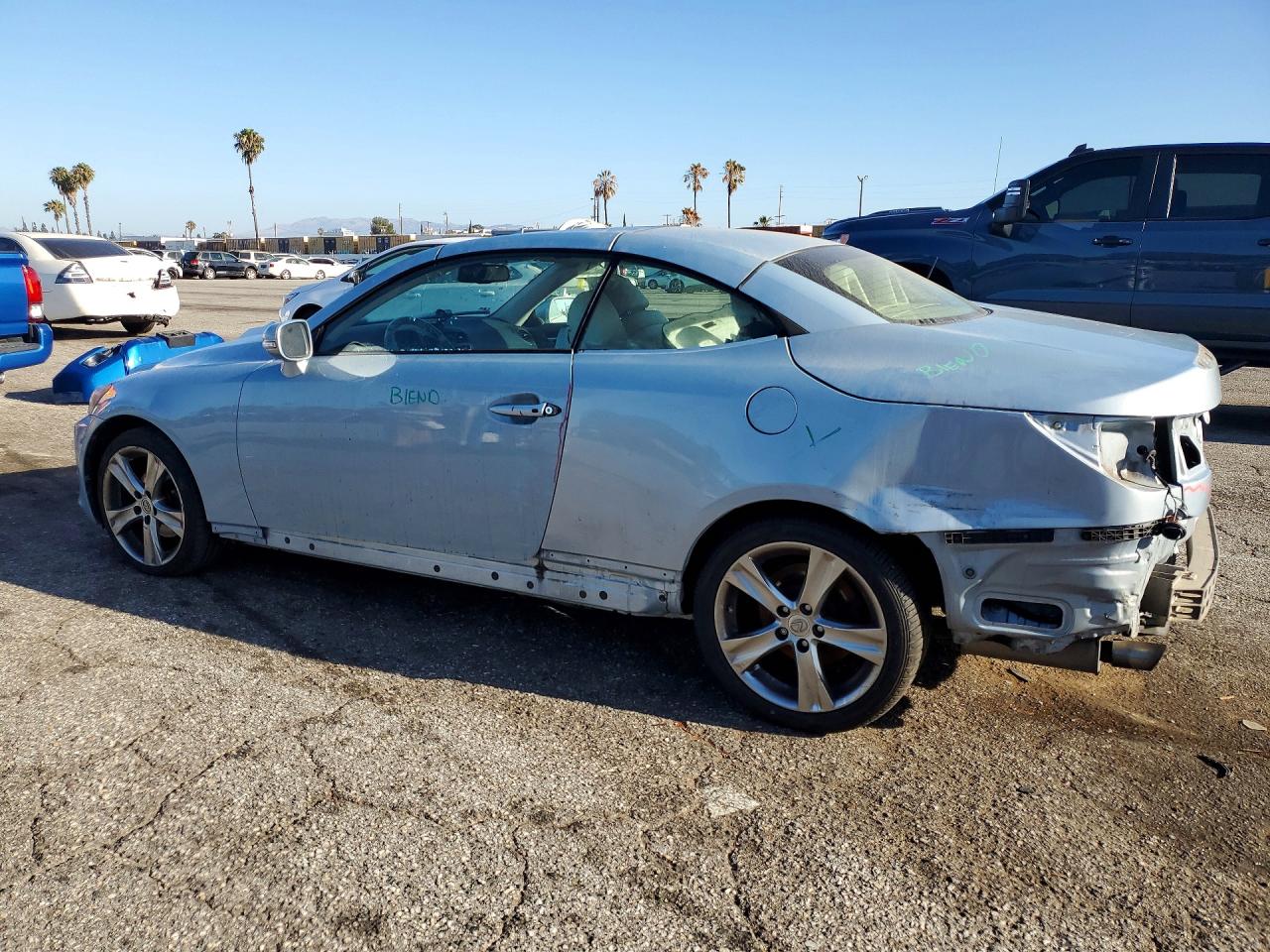 2012 Lexus Is 250 Blue vin: JTHFF2C22C2521780