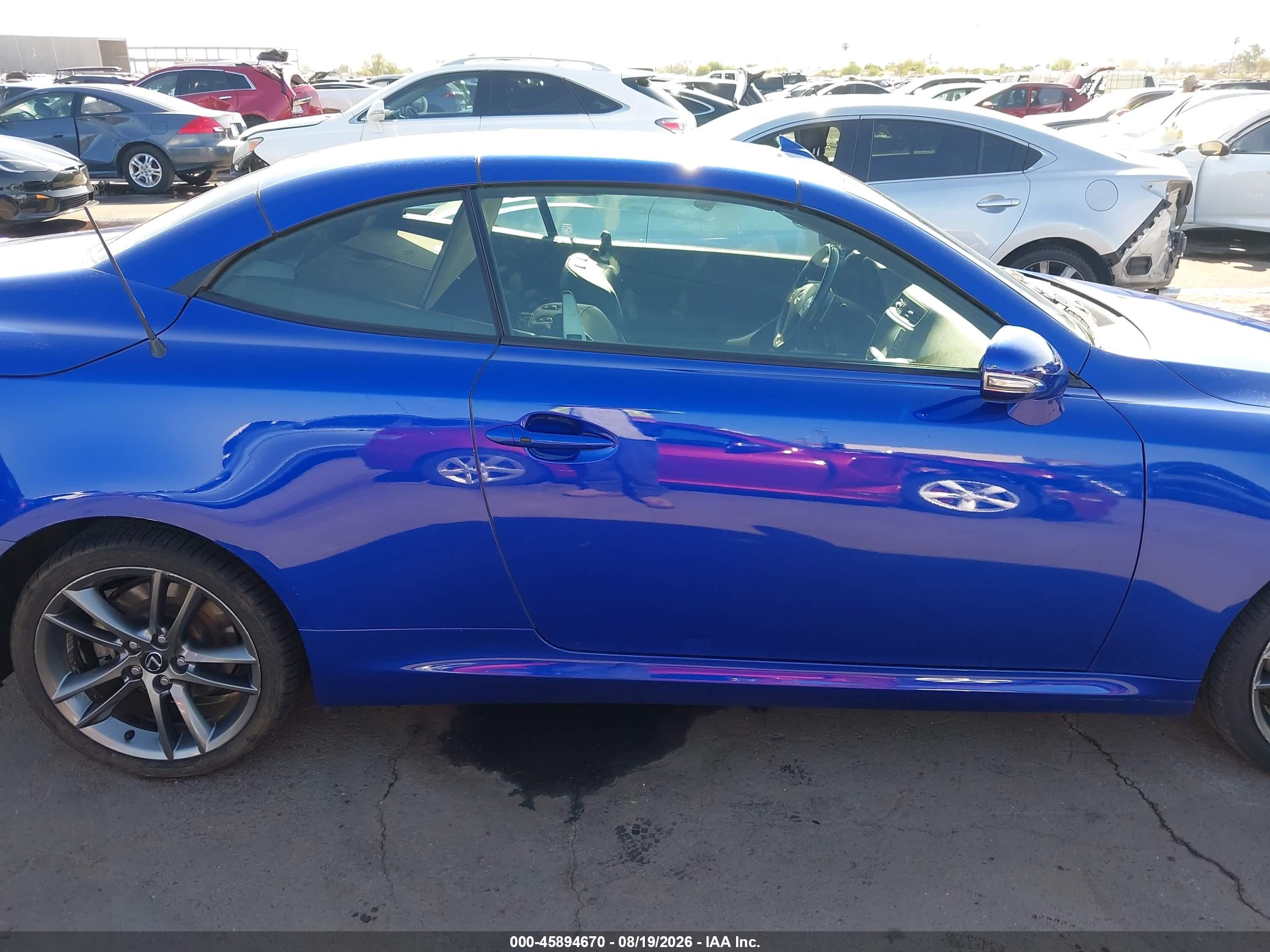 2015 Lexus Is 250c Blue vin: JTHFF2C22F2533271