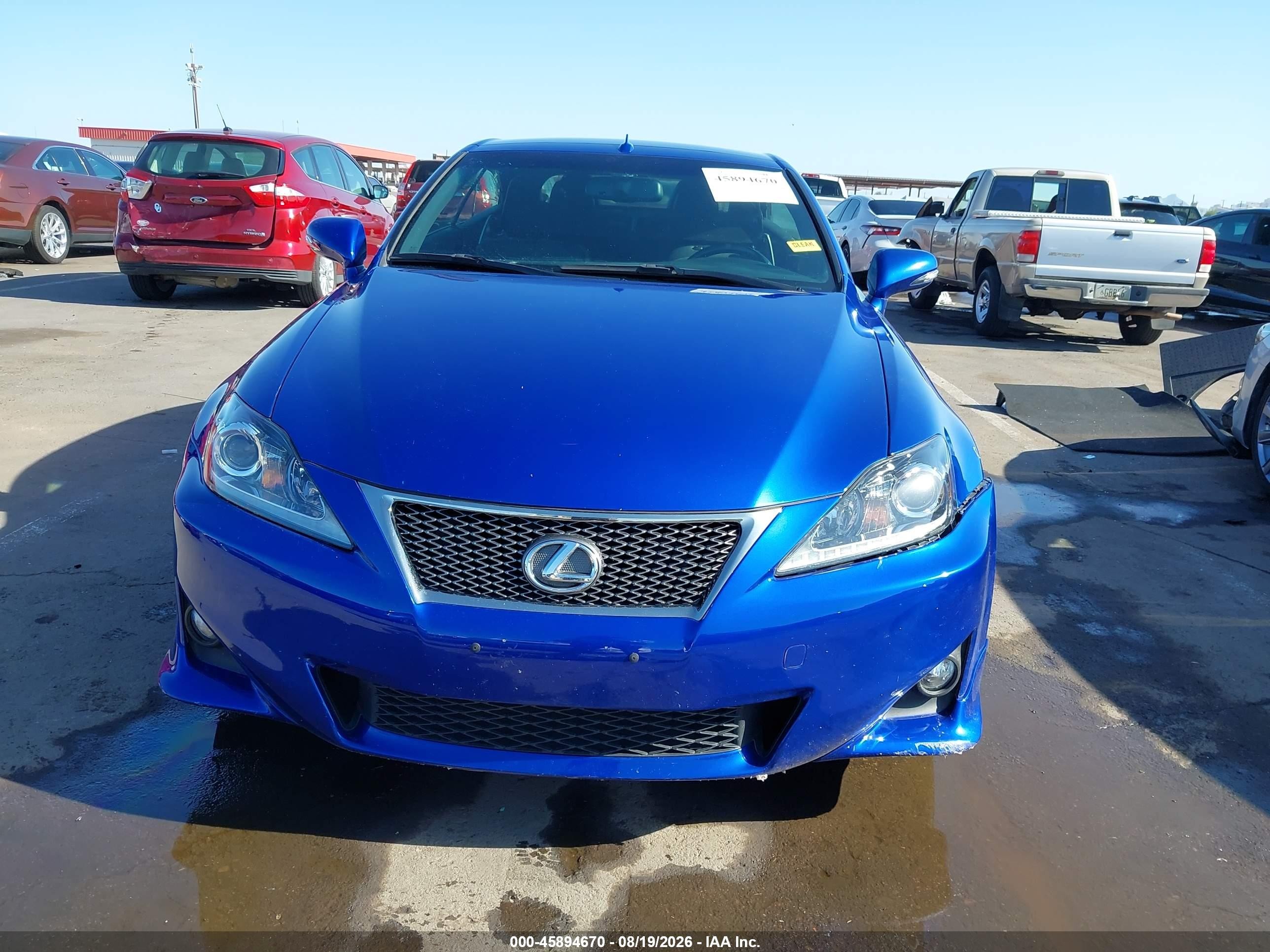 2015 Lexus Is 250c Blue vin: JTHFF2C22F2533271