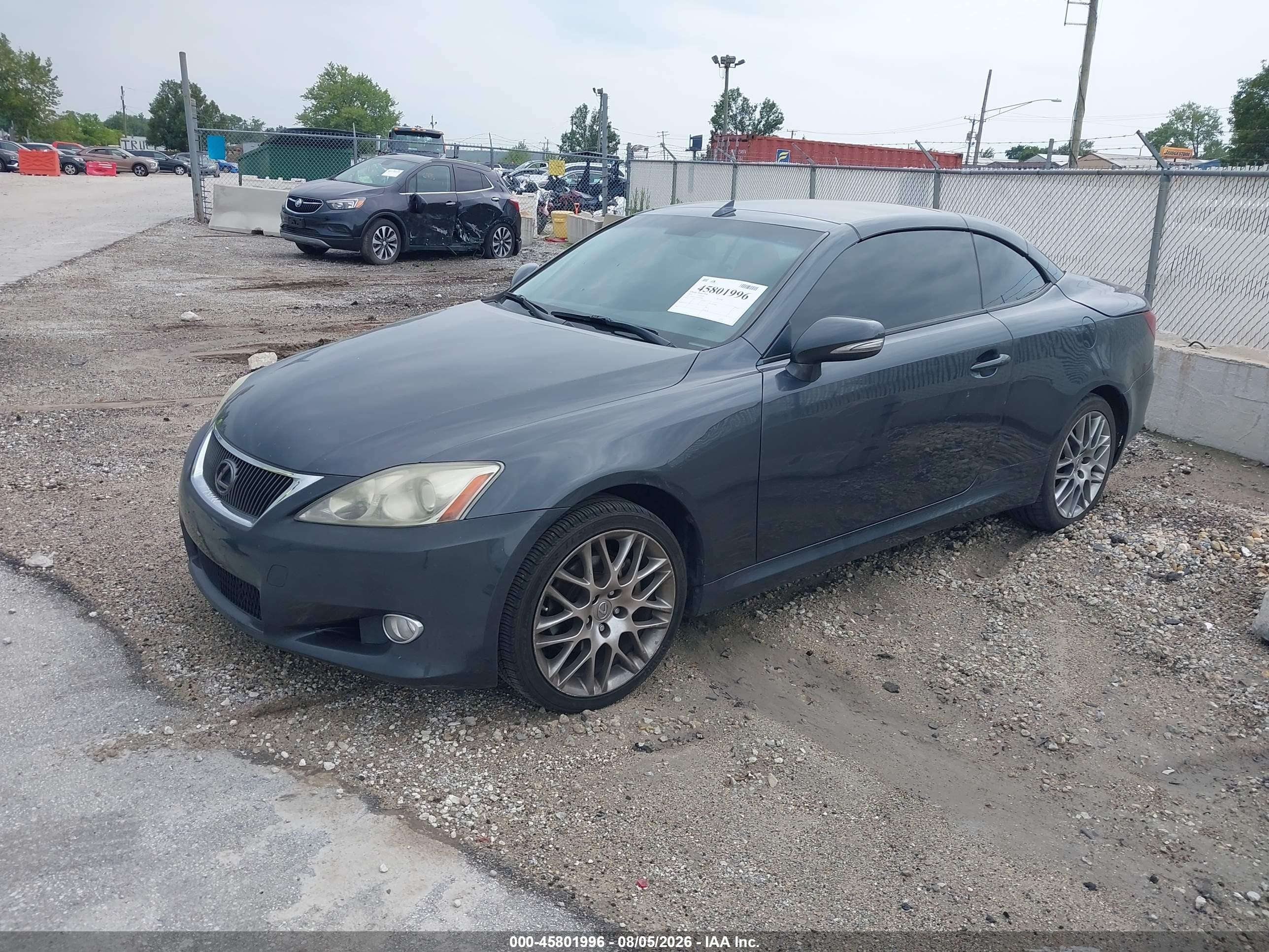 2010 Lexus Is 250c   Gray vin: JTHFF2C23A2510798