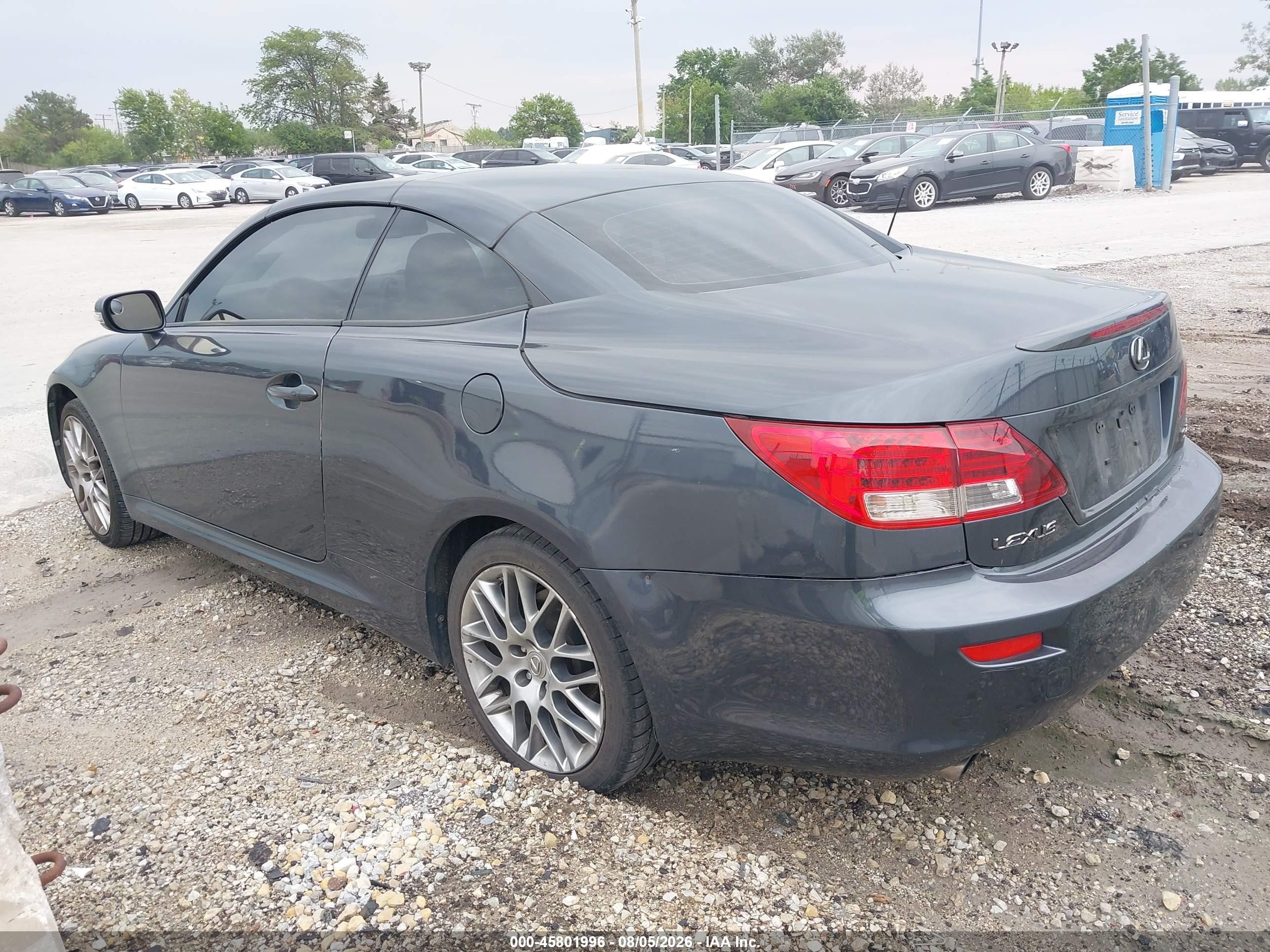 2010 Lexus Is 250c   Gray vin: JTHFF2C23A2510798