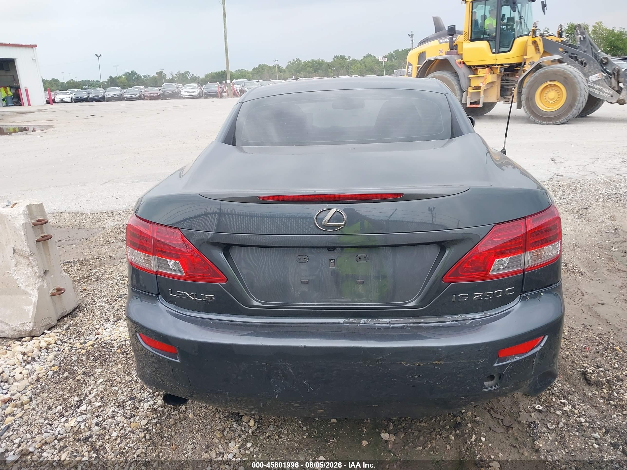 2010 Lexus Is 250c   Gray vin: JTHFF2C23A2510798