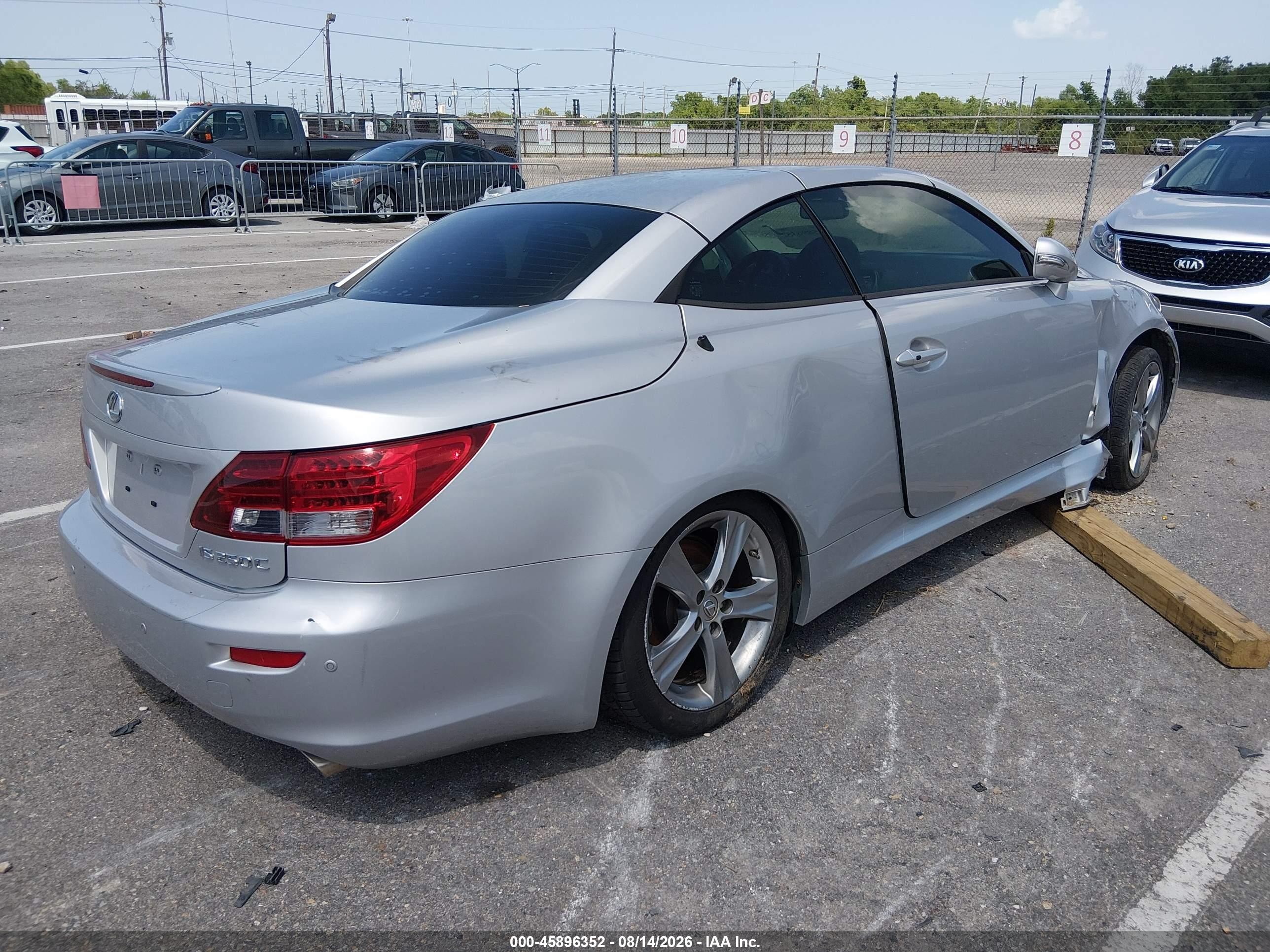 2012 Lexus Is 250c   Silver vin: JTHFF2C23C2526051