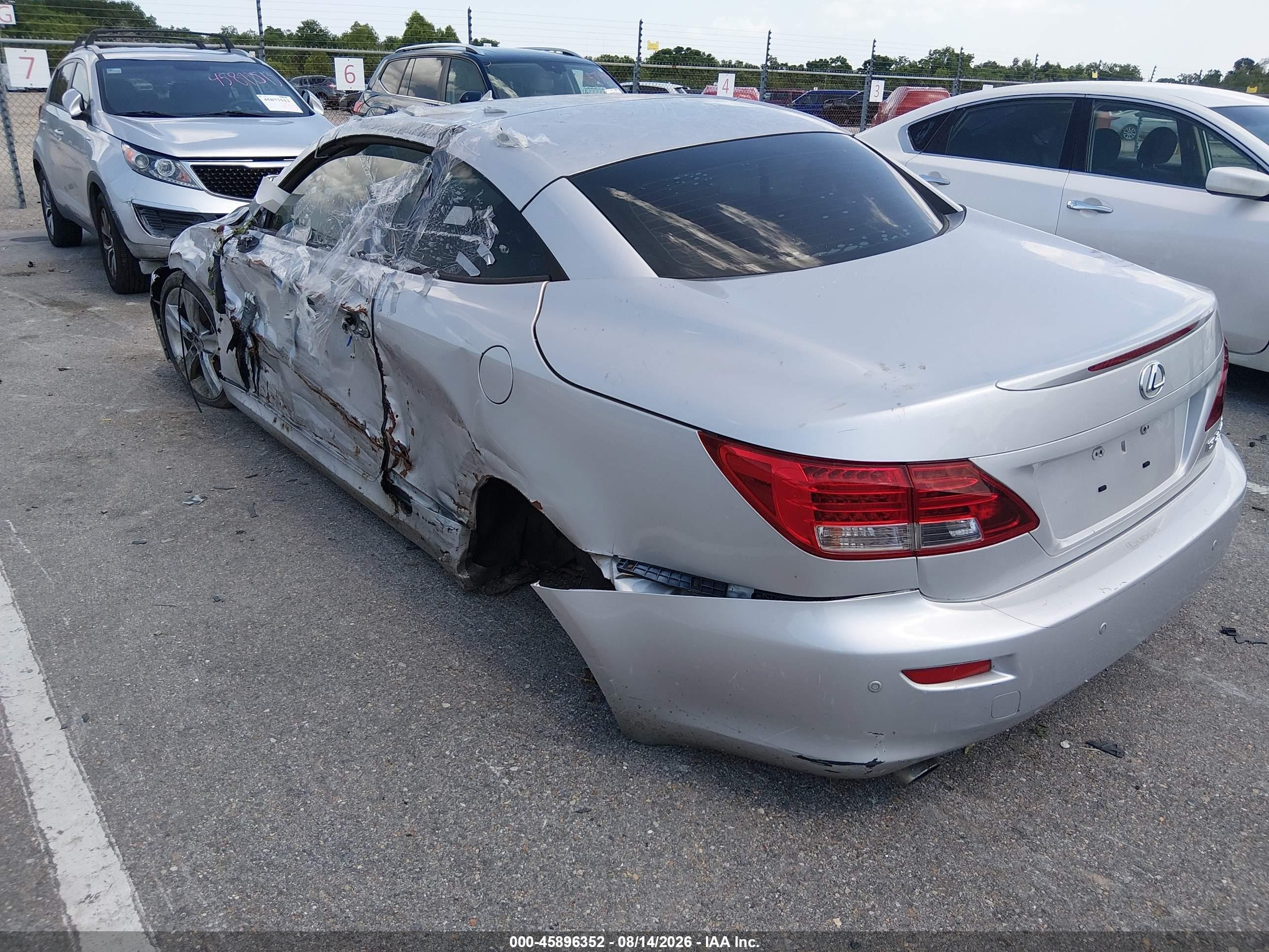 2012 Lexus Is 250c   Silver vin: JTHFF2C23C2526051