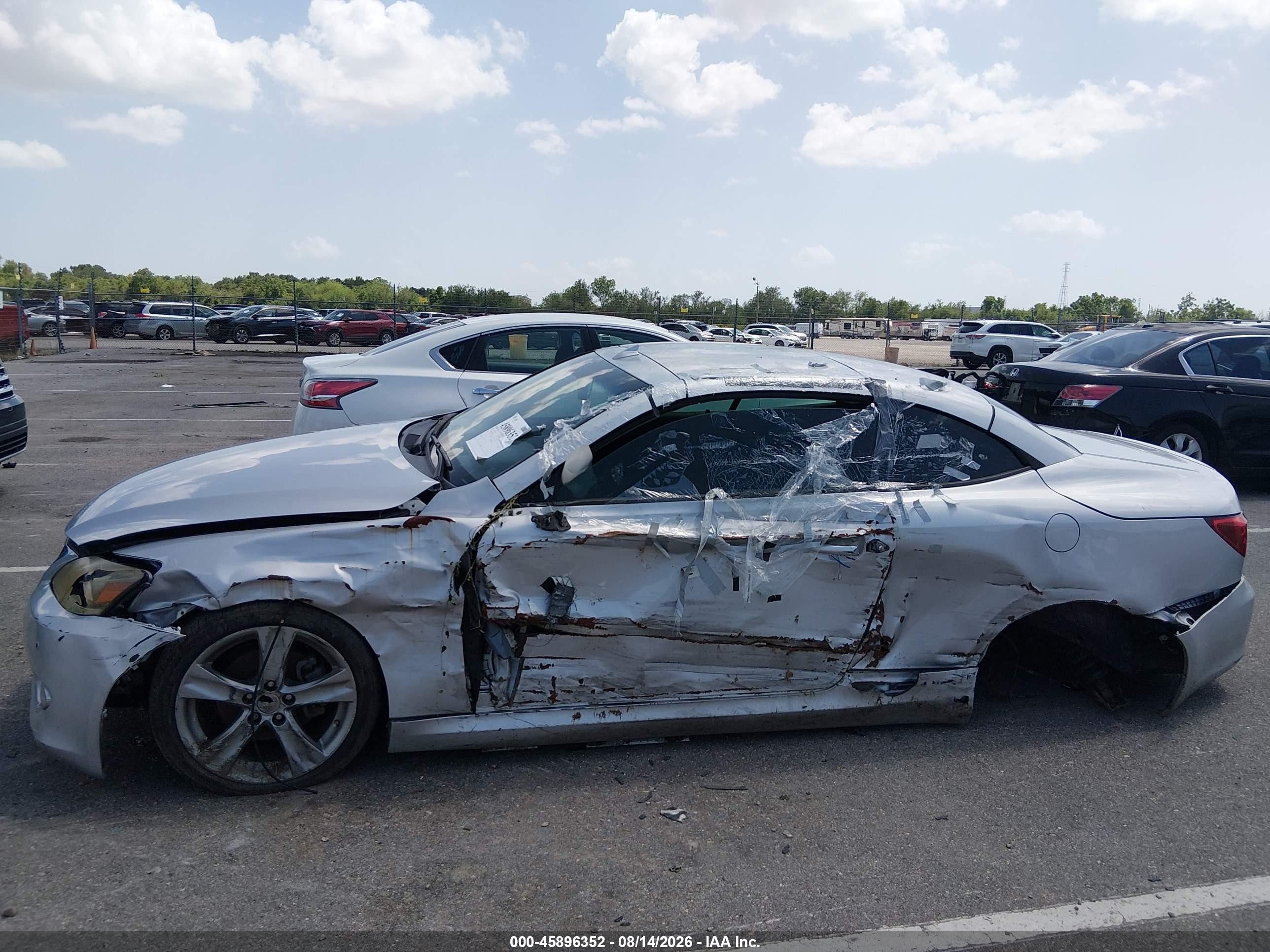 2012 Lexus Is 250c   Silver vin: JTHFF2C23C2526051