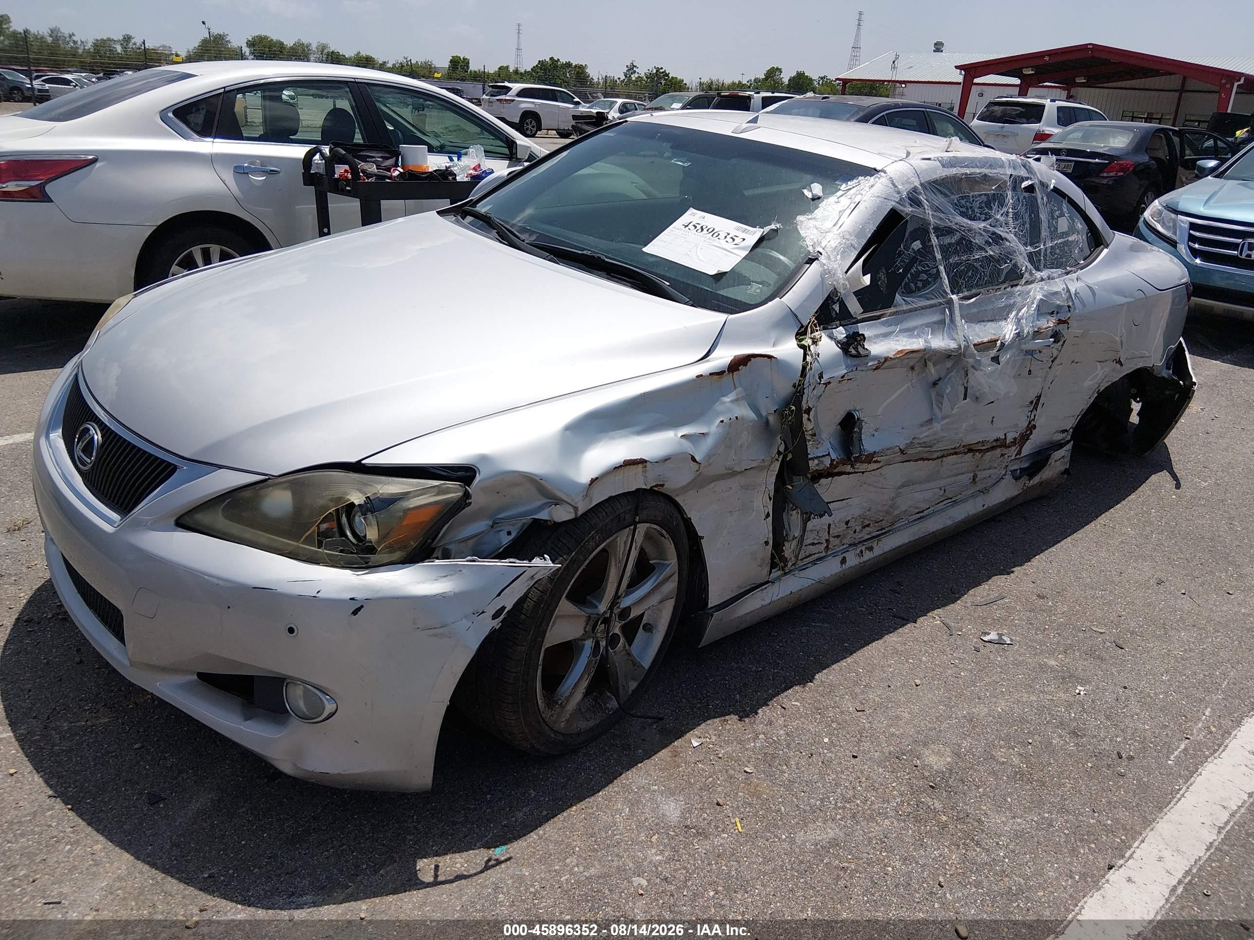 2012 Lexus Is 250c   Silver vin: JTHFF2C23C2526051