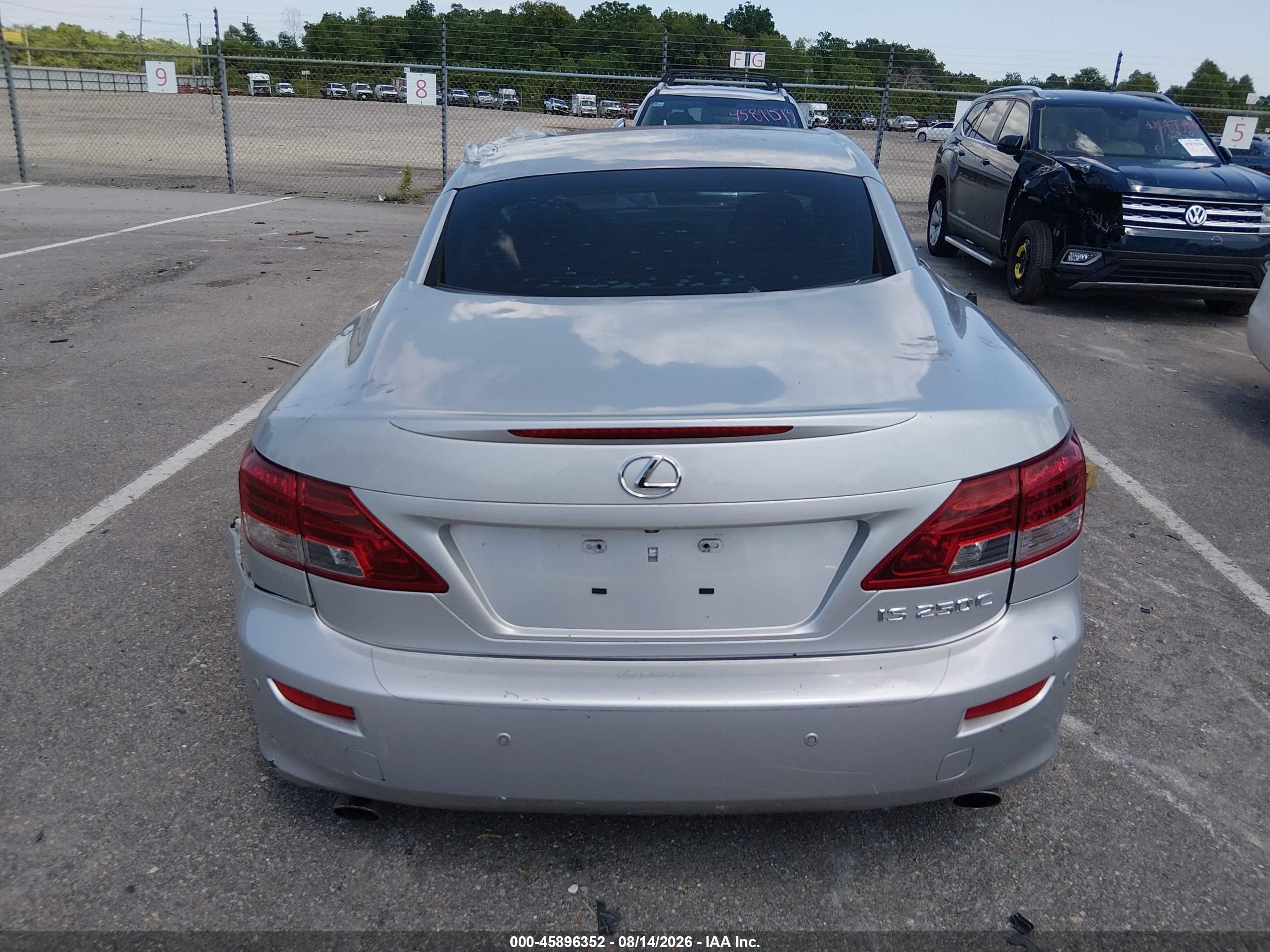 2012 Lexus Is 250c   Silver vin: JTHFF2C23C2526051