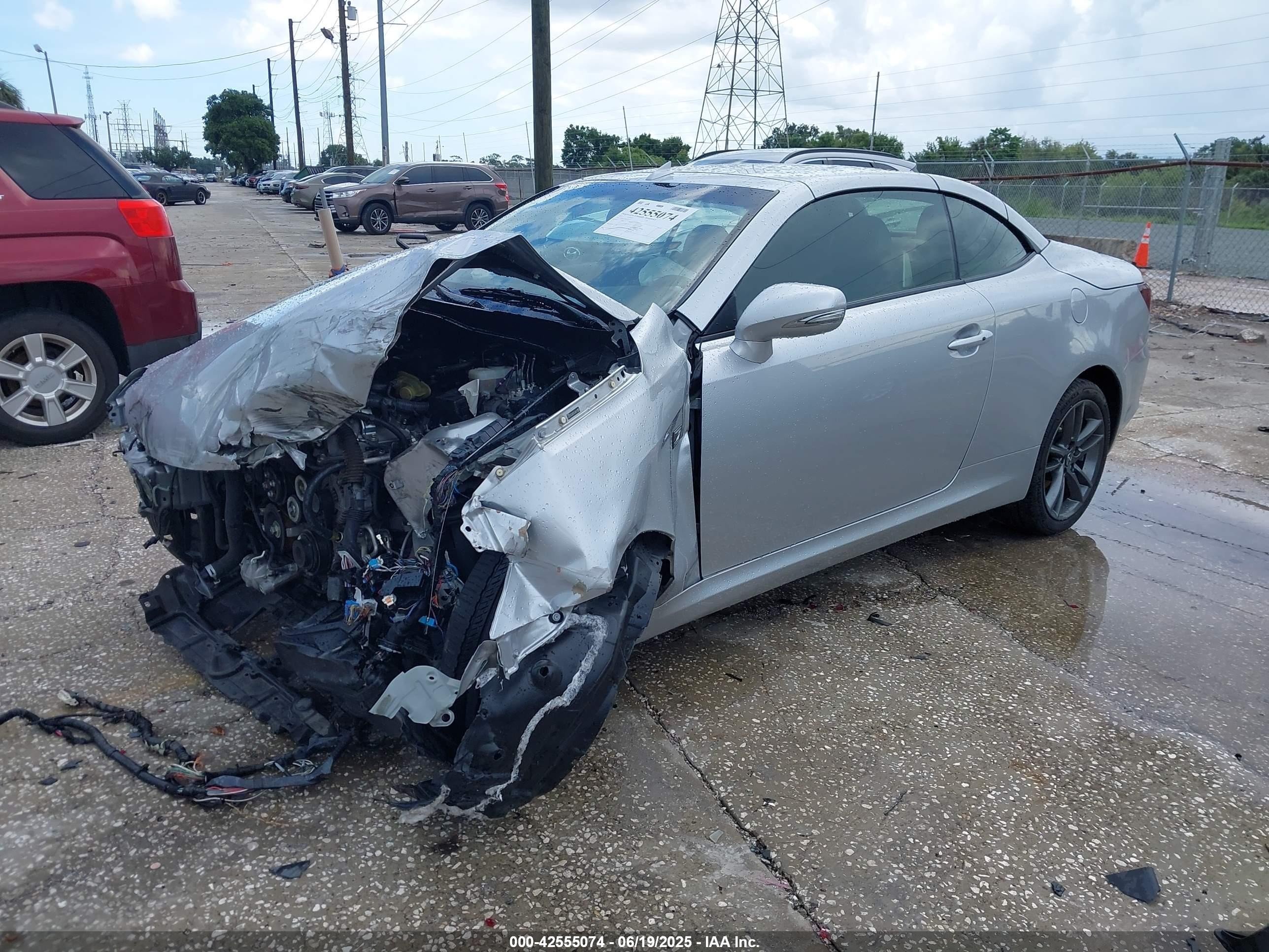 2015 Lexus Is 250c   Silver vin: JTHFF2C23F2533277