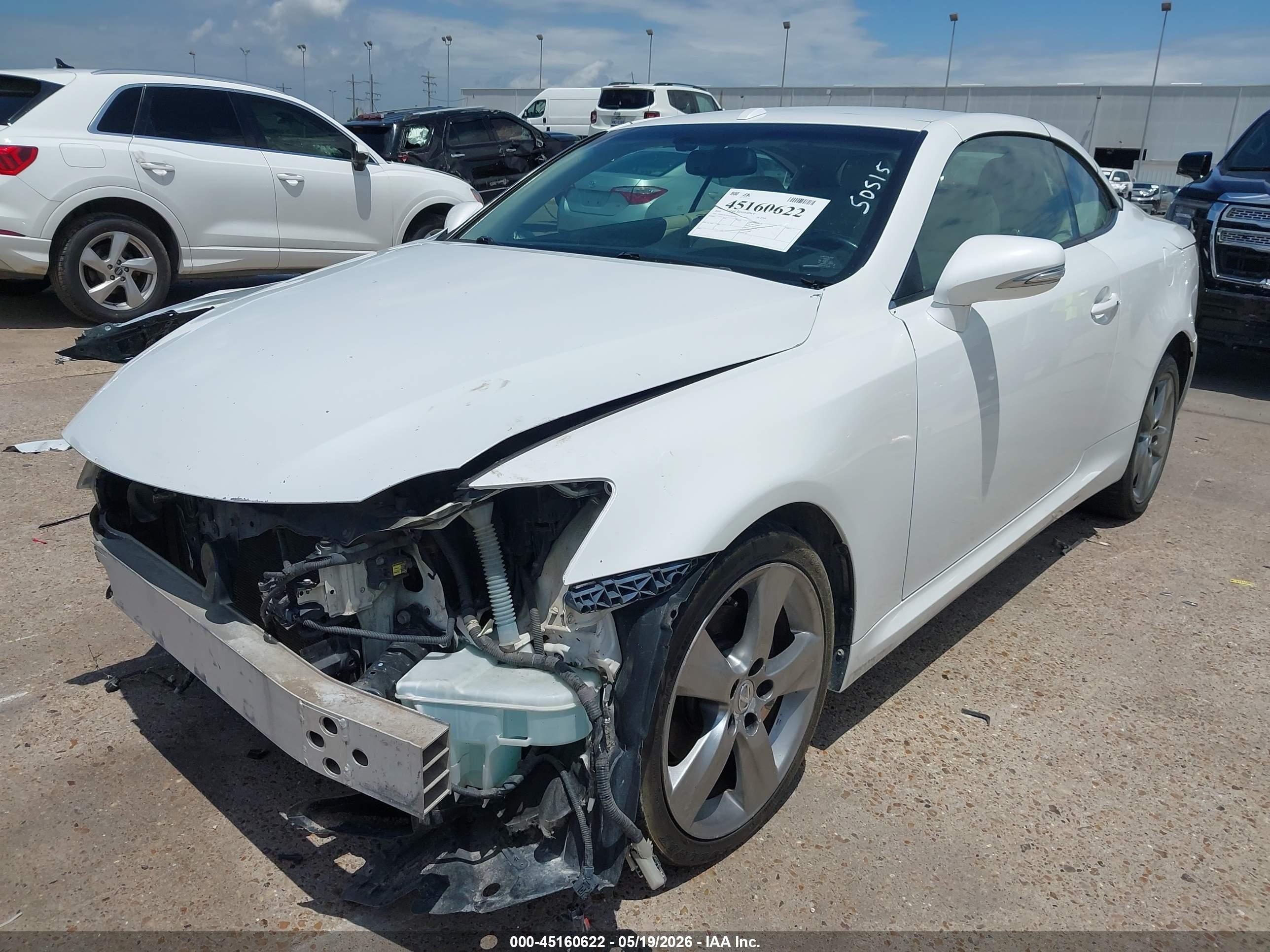 2010 Lexus Is 250c   White vin: JTHFF2C24A2503522