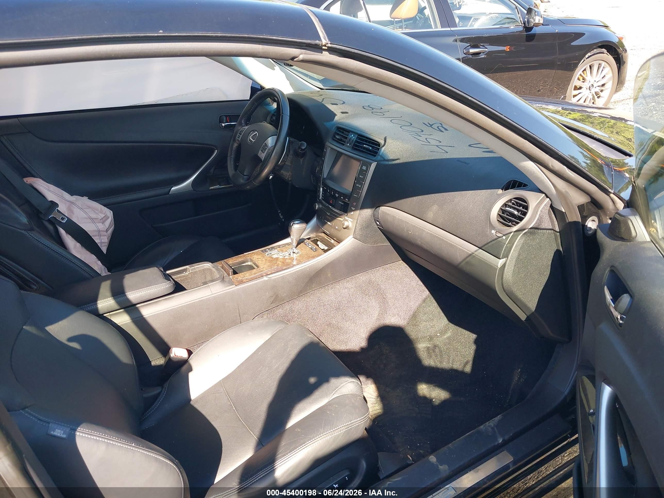 2015 Lexus Is 250c   Black vin: JTHFF2C24F2532297