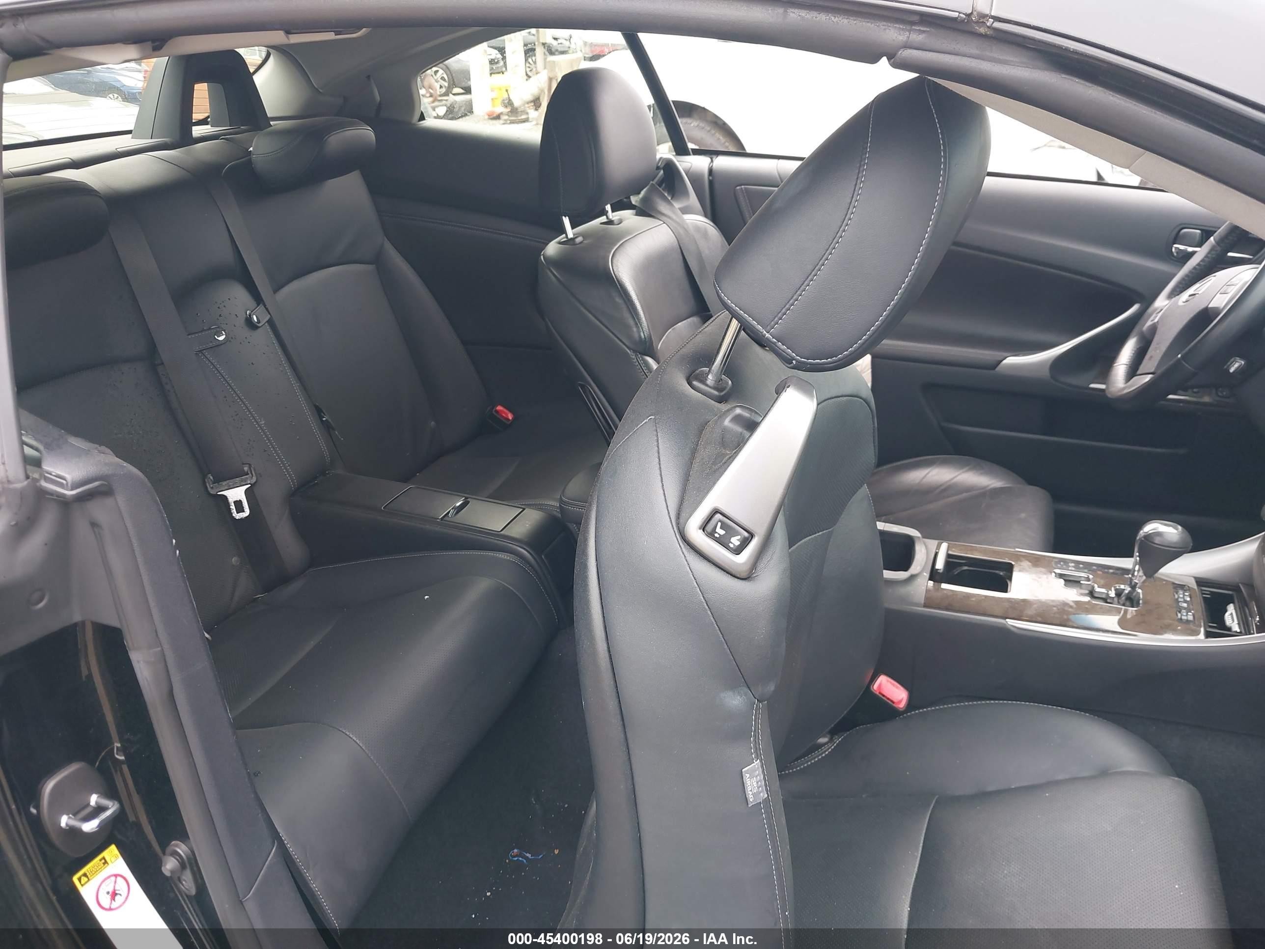 2015 Lexus Is 250c   Black vin: JTHFF2C24F2532297