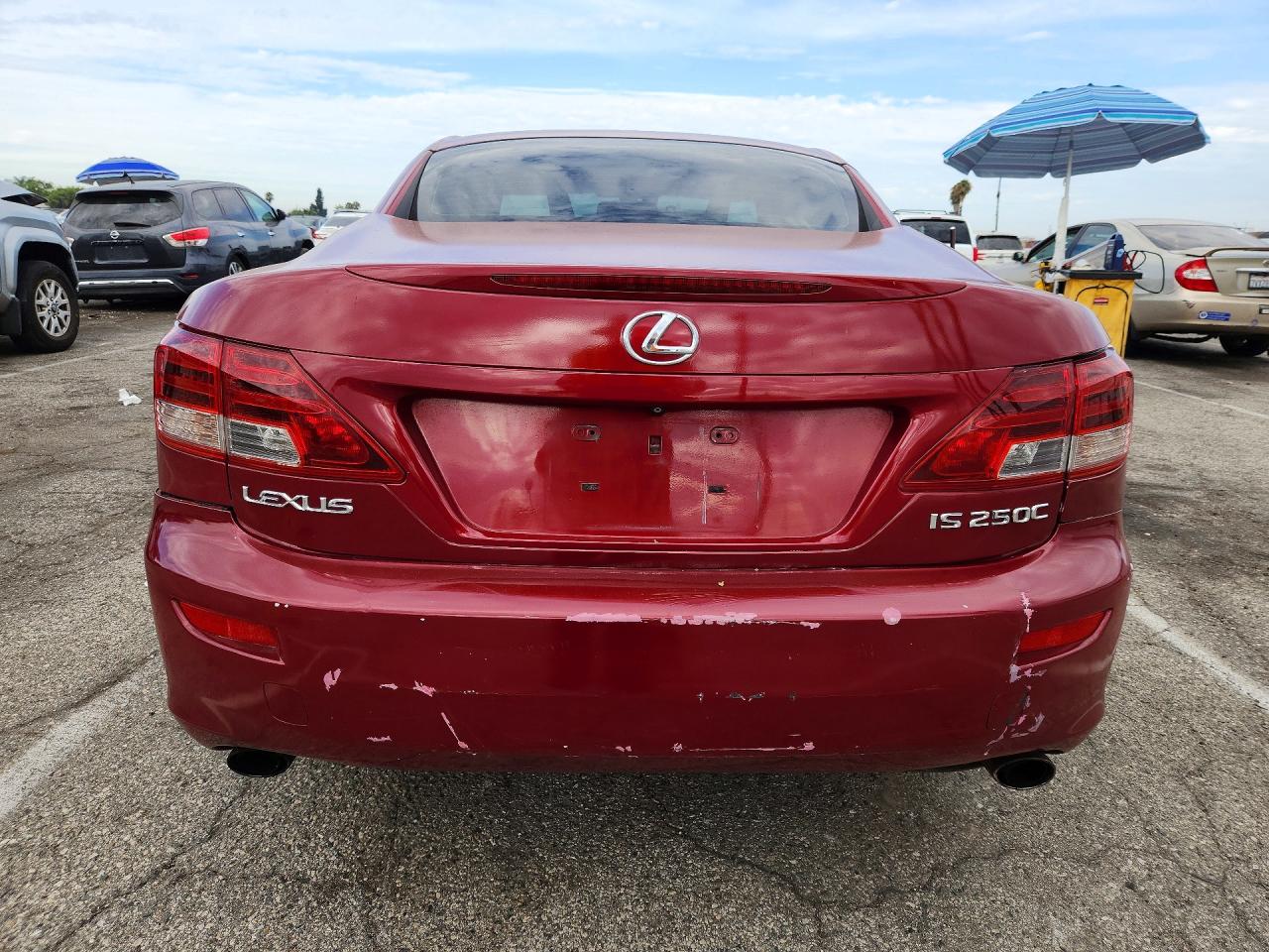 2010 Lexus Is 250 Red vin: JTHFF2C25A2514495