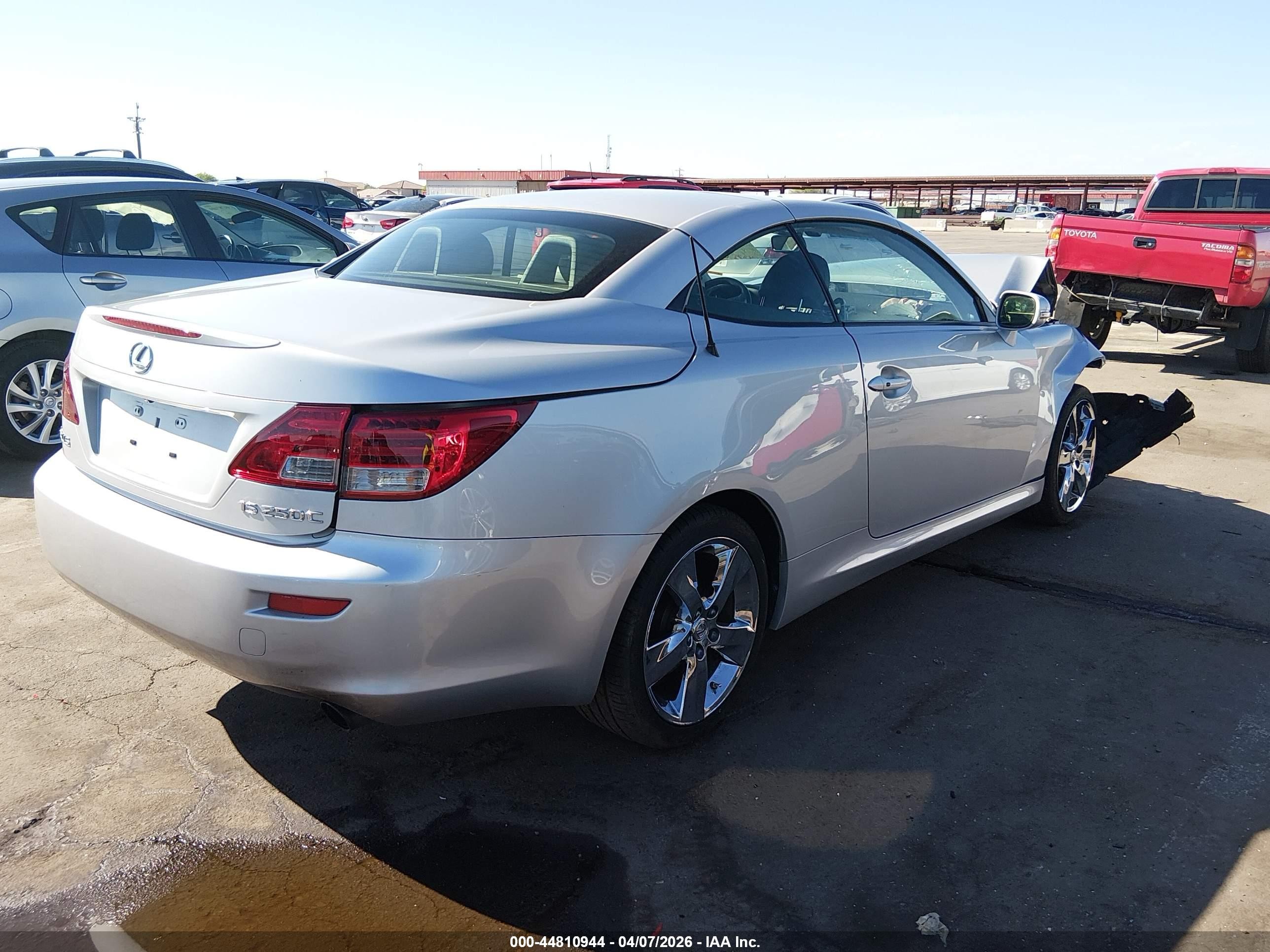 2010 Lexus Is 250c   Gray vin: JTHFF2C26A2508639