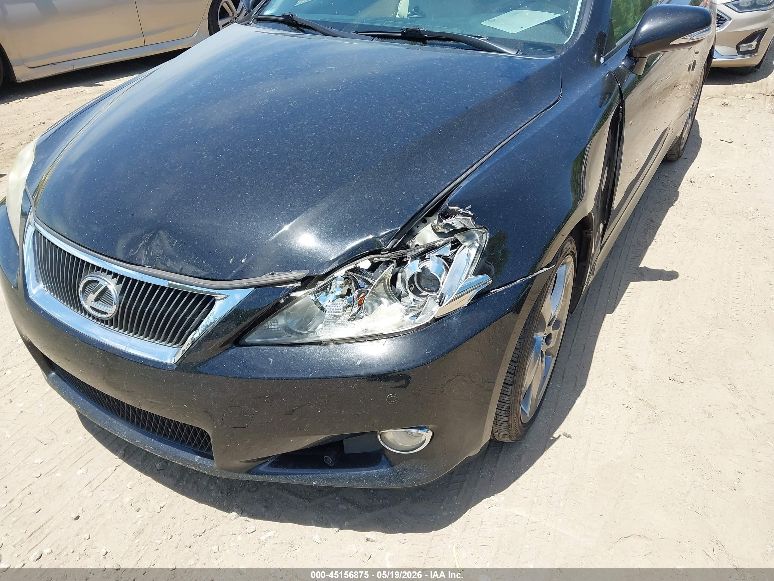 2010 Lexus Is 250c   Black vin: JTHFF2C26A2514635
