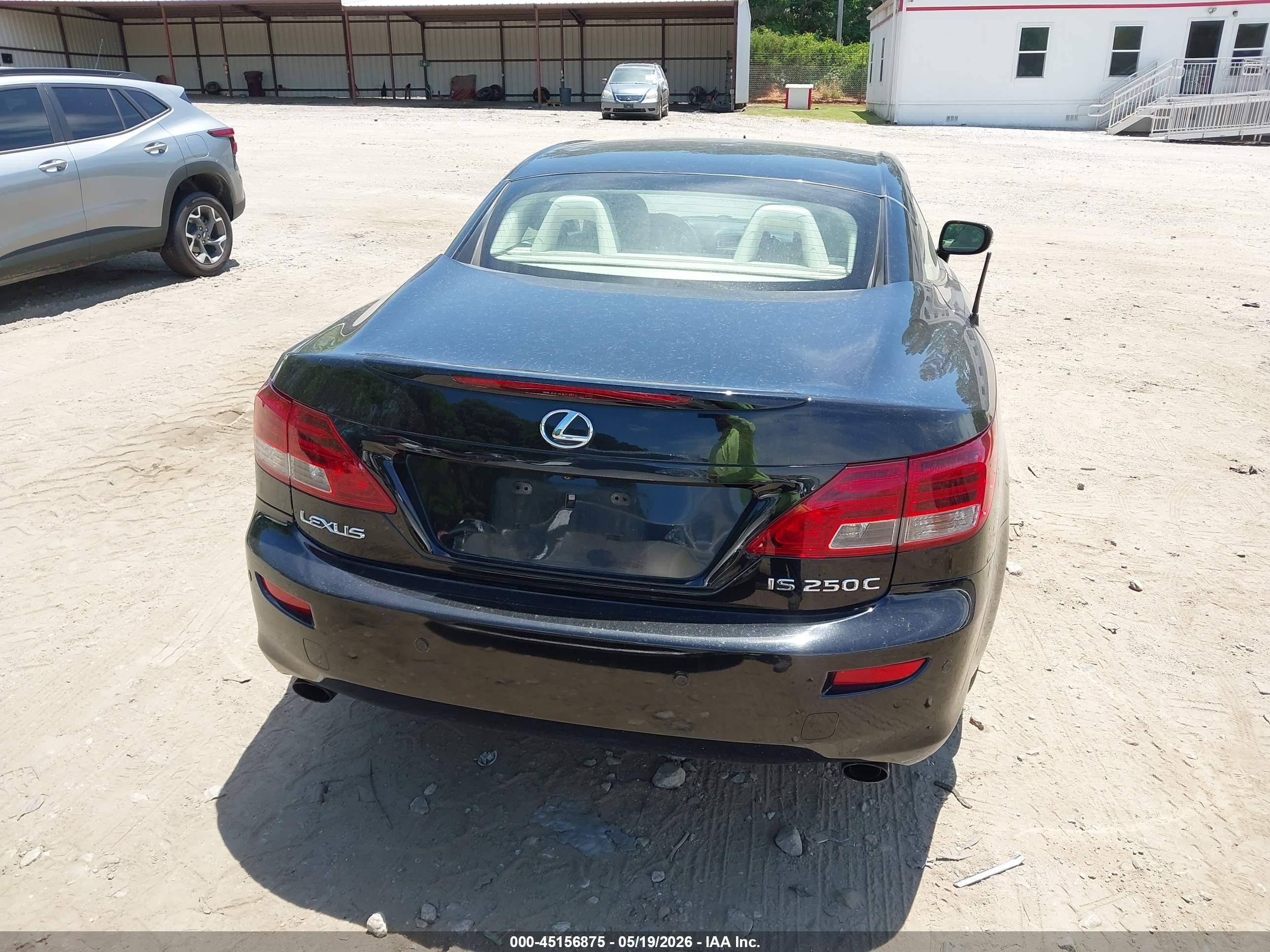 2010 Lexus Is 250c   Black vin: JTHFF2C26A2514635