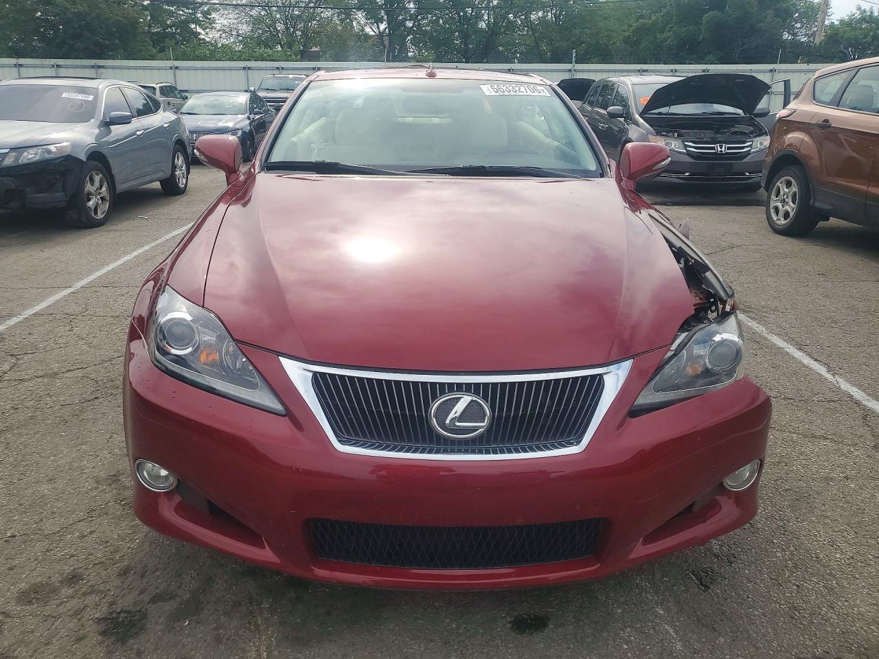 2011 Lexus Is 250 Red vin: JTHFF2C26B2520632