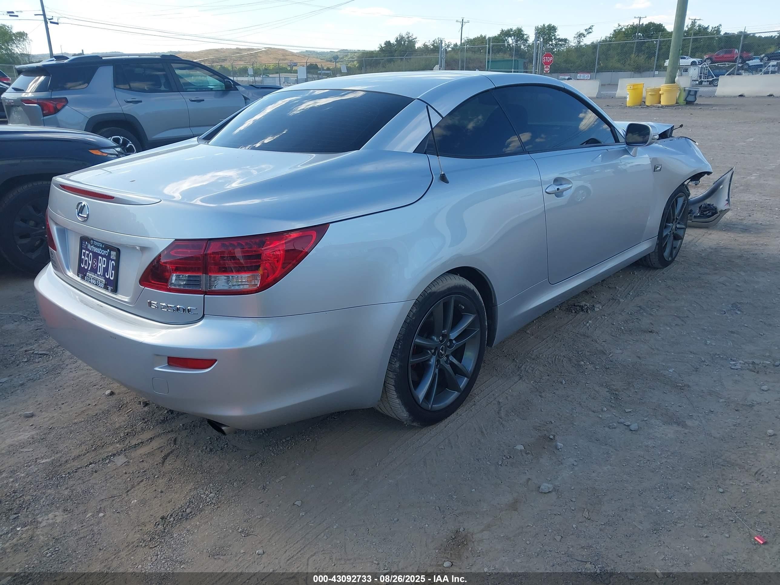 2015 Lexus Is 250c   Gray vin: JTHFF2C26F2532124