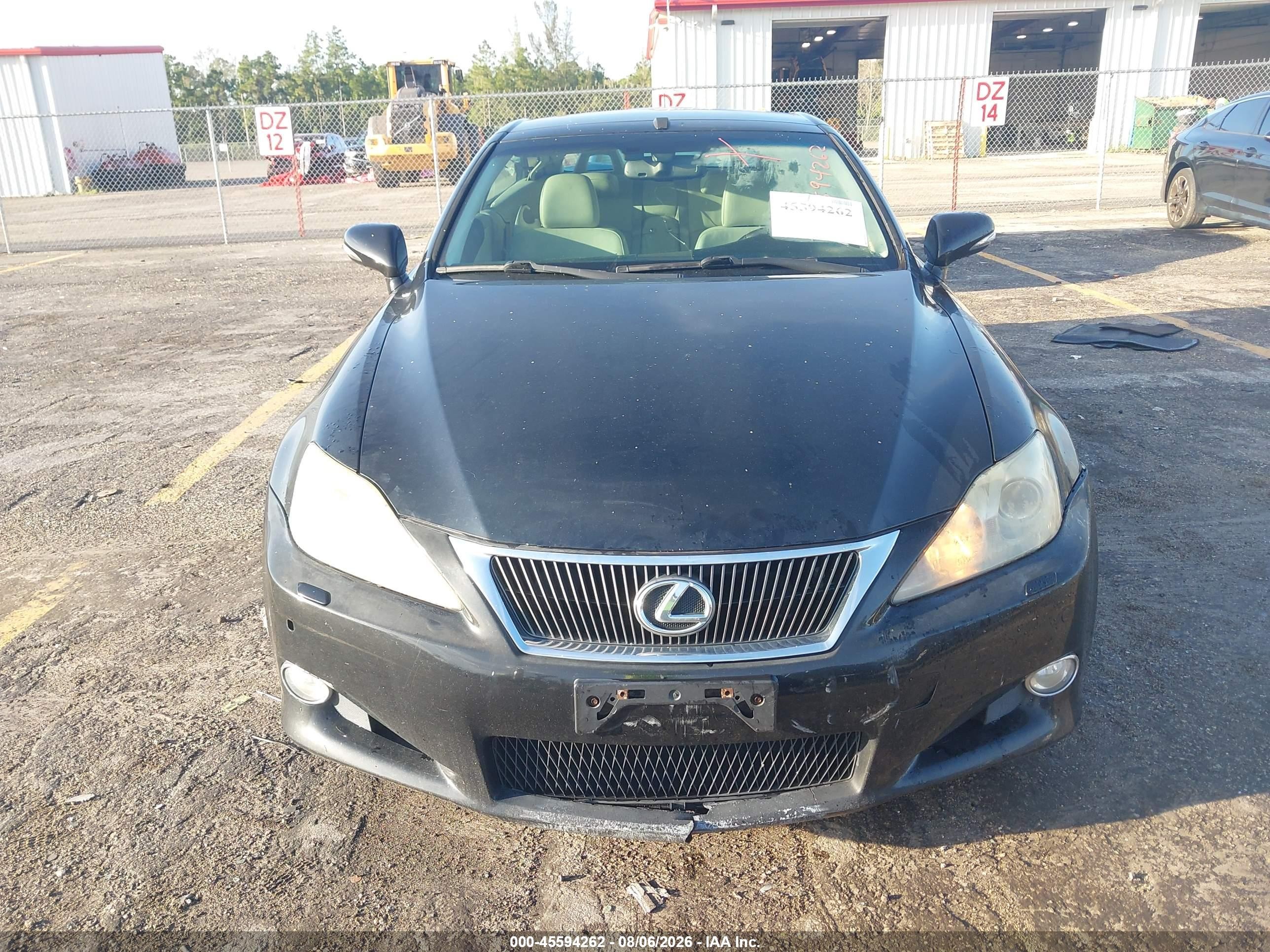 2010 Lexus Is 250c   Black vin: JTHFF2C27A2502560