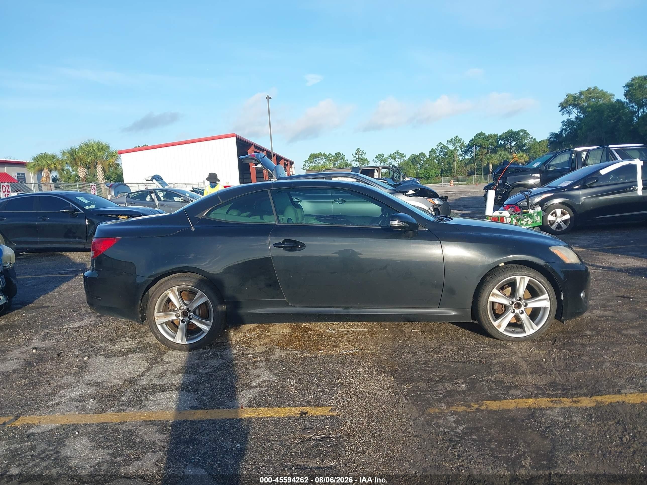 2010 Lexus Is 250c   Black vin: JTHFF2C27A2502560