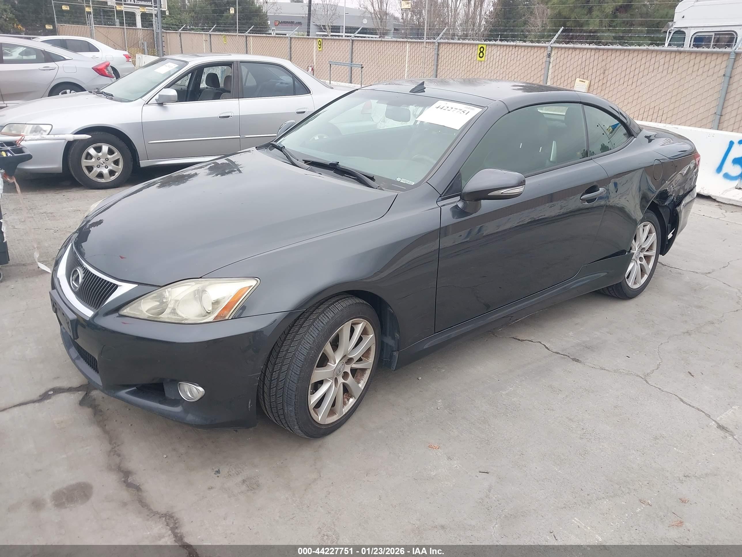2010 Lexus Is 250c Black vin: JTHFF2C27A2509749