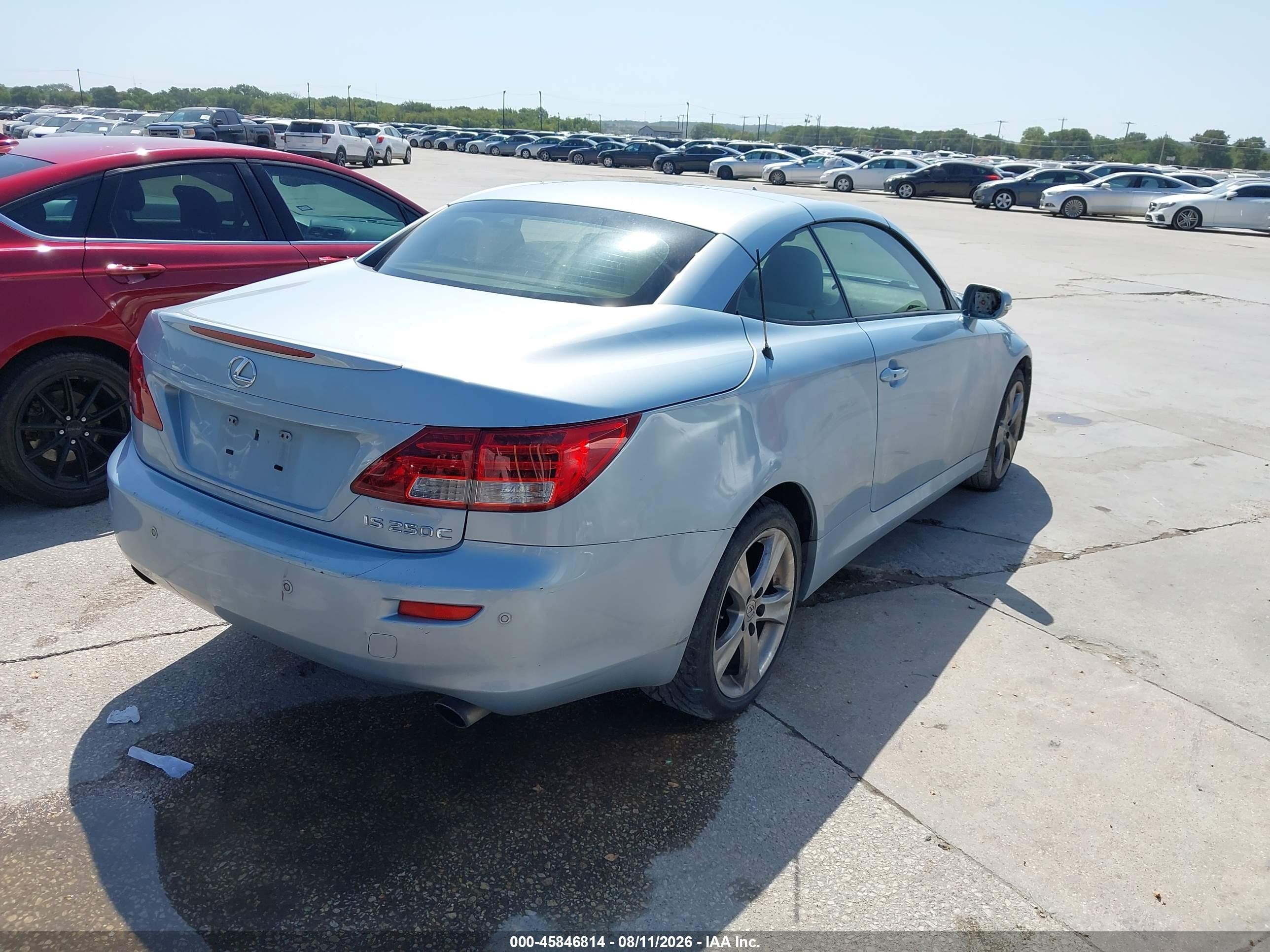 2010 Lexus Is 250c   Синий vin: JTHFF2C27A2512411