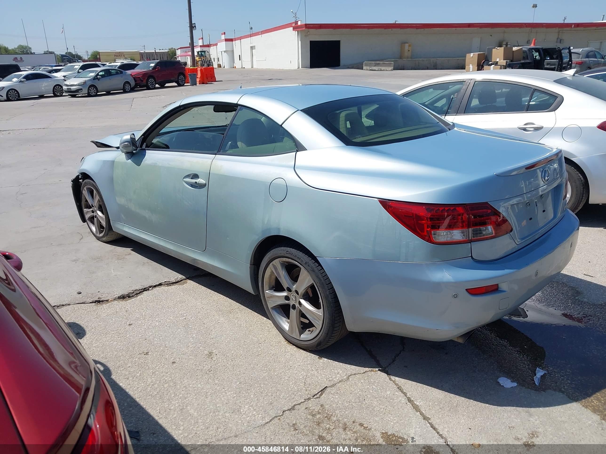 2010 Lexus Is 250c   Синий vin: JTHFF2C27A2512411