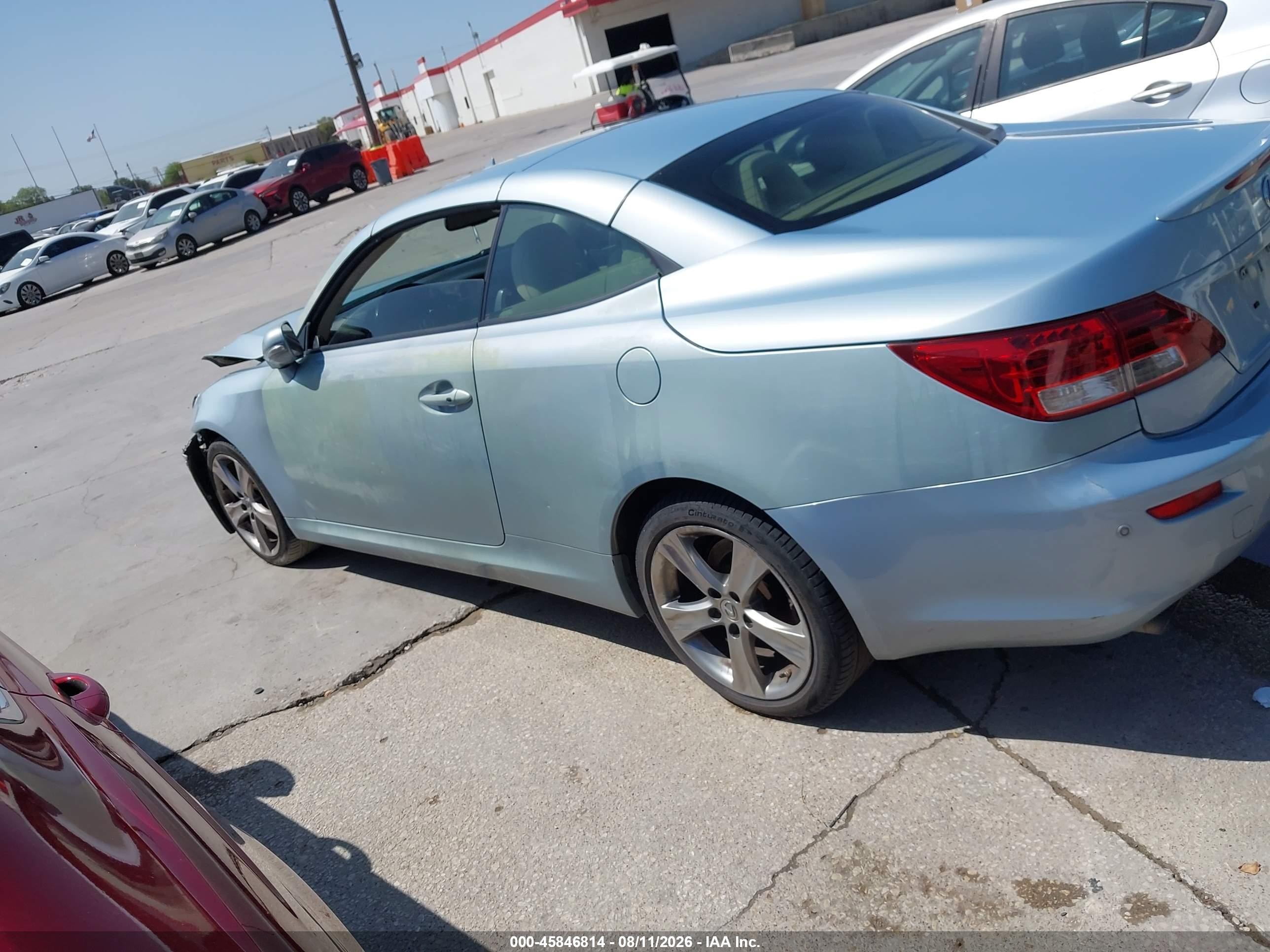 2010 Lexus Is 250c   Синий vin: JTHFF2C27A2512411