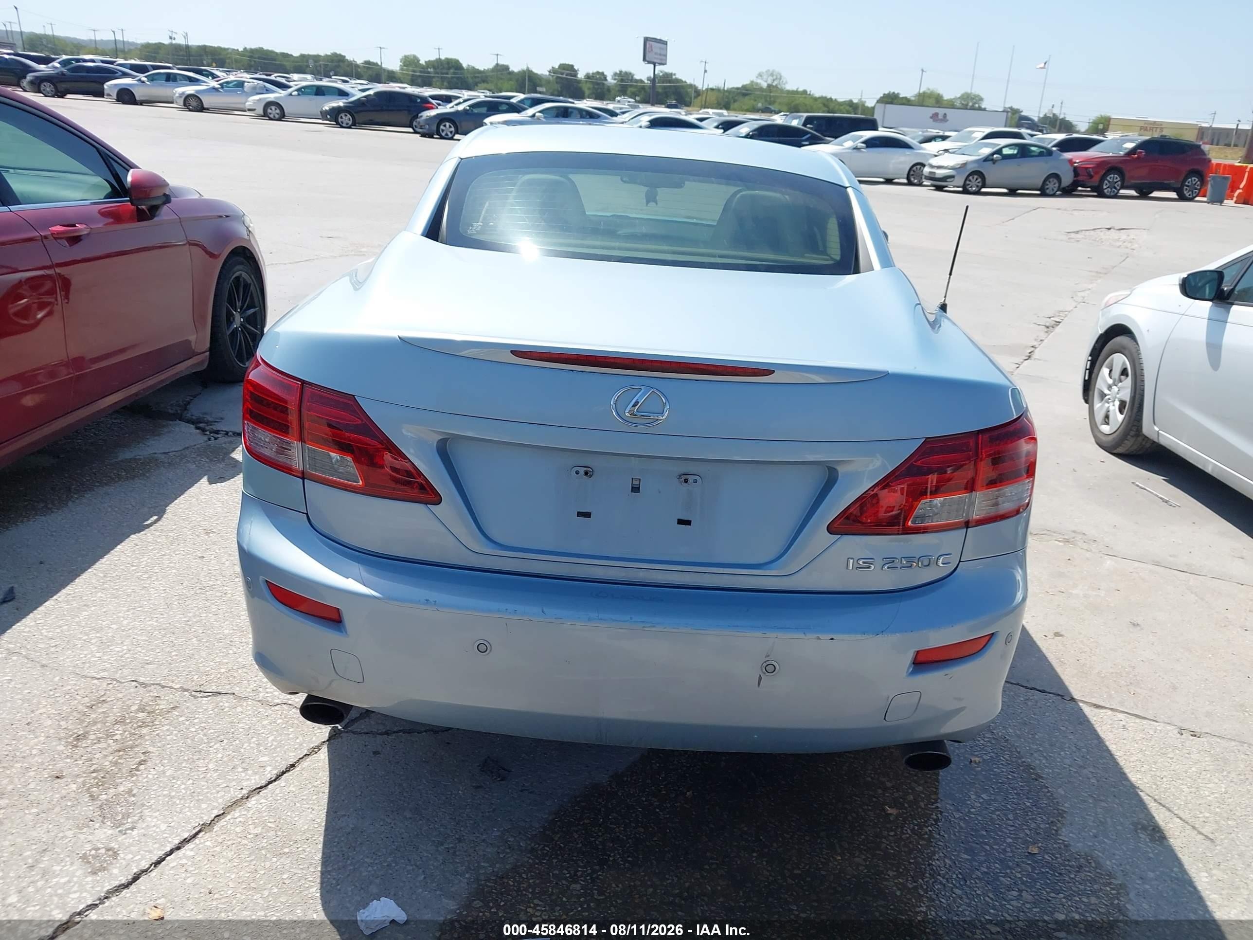 2010 Lexus Is 250c   Синий vin: JTHFF2C27A2512411