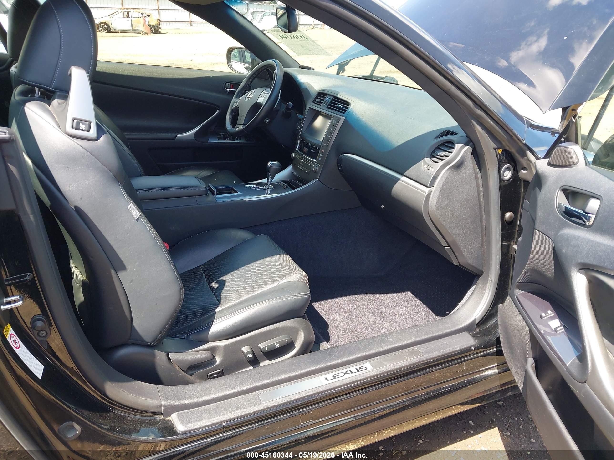 2013 Lexus Is 250c   Black vin: JTHFF2C27D2529178