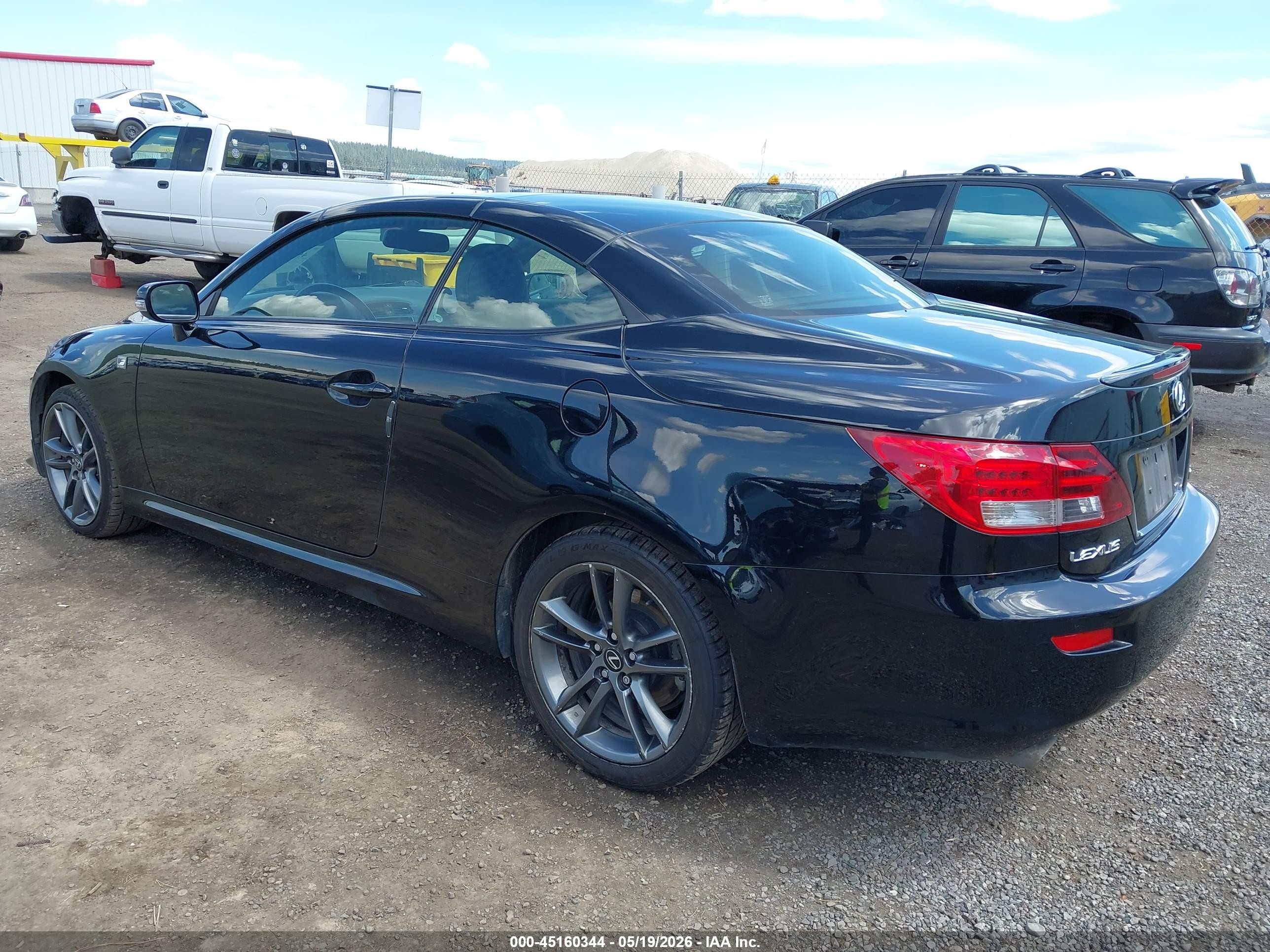 2013 Lexus Is 250c   Black vin: JTHFF2C27D2529178
