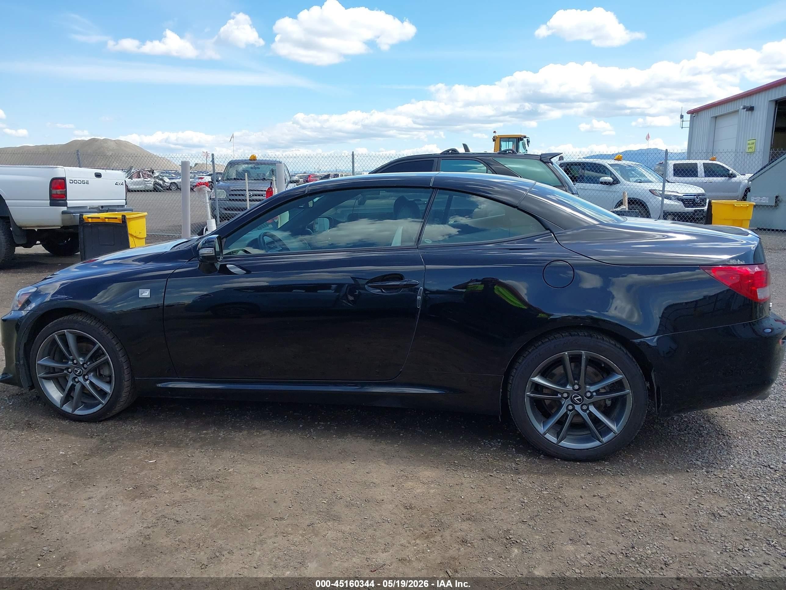 2013 Lexus Is 250c   Black vin: JTHFF2C27D2529178